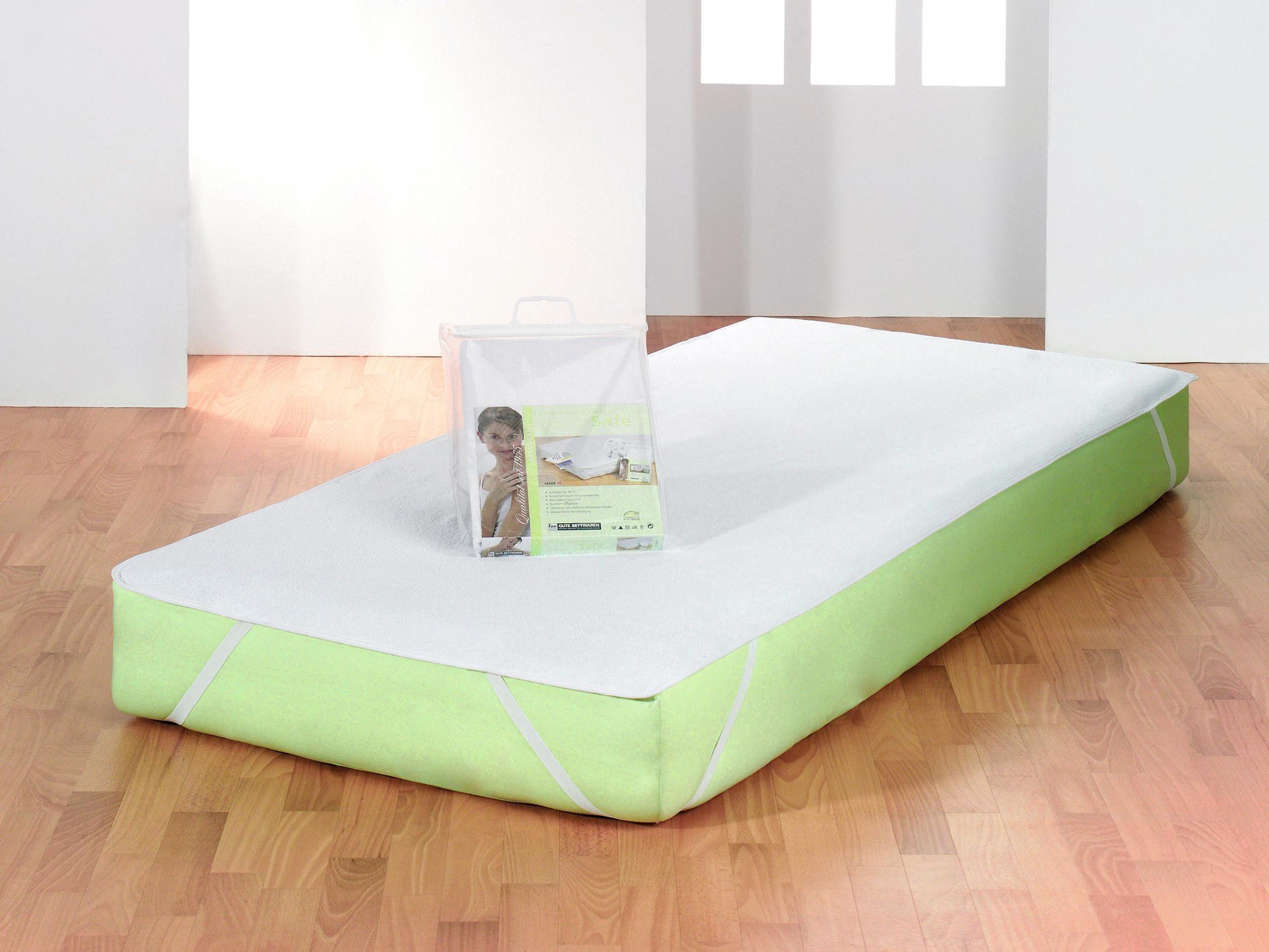 Matratzenschutzbezug Fan "Safe", Weiß, B:100Cm L:200Cm, Bezug: 75% Baumwolle, 25% Polyester, MatratzenzubehöR, Normal
