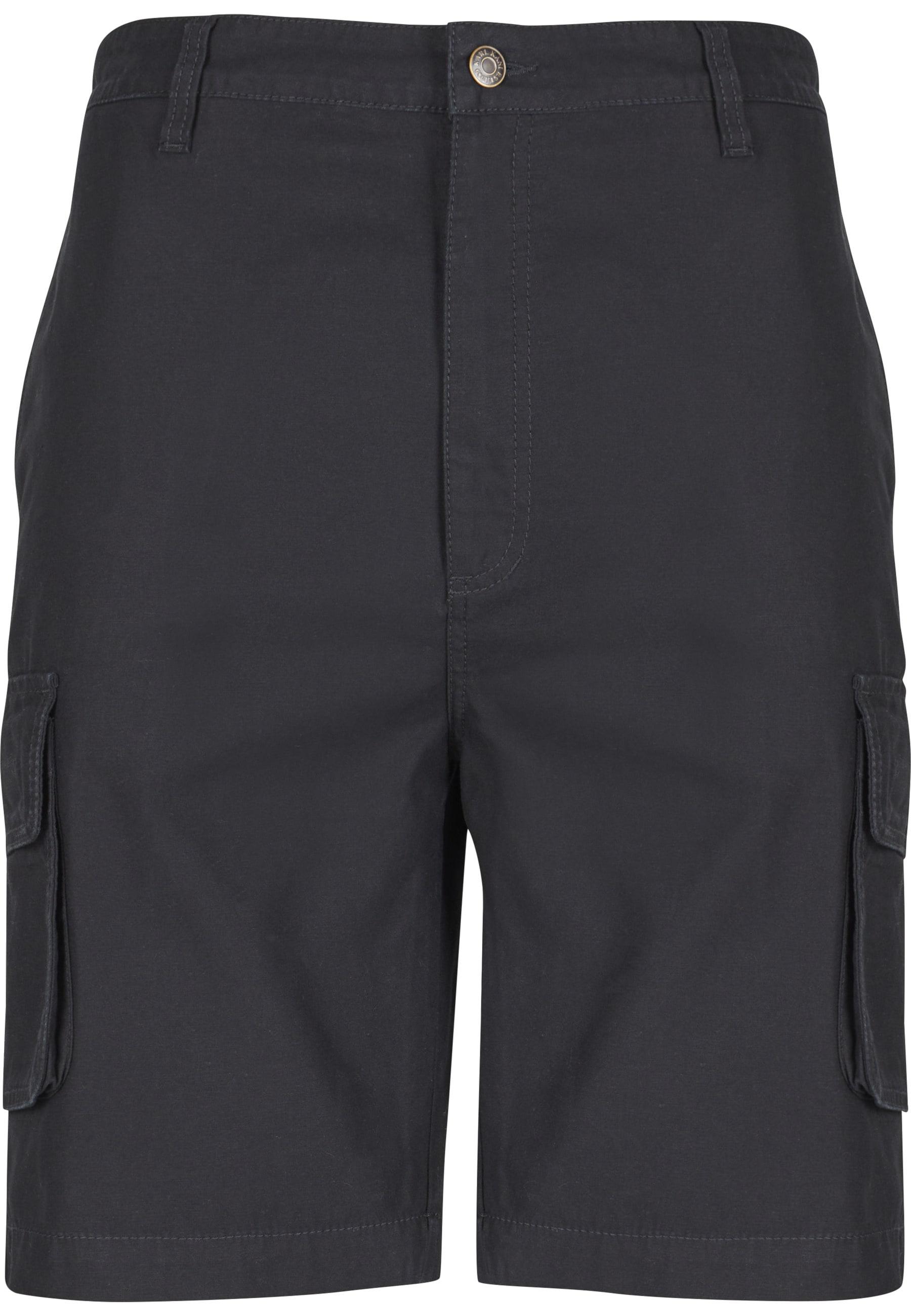 Cargoshorts Karl Kani "Karl Kani Herren Retro Washed Cargo Shorts", Herren, Gr. L, Us-GrößEn, Schwarz, 100% Baumwolle, Unifarben, Normal, Hosen