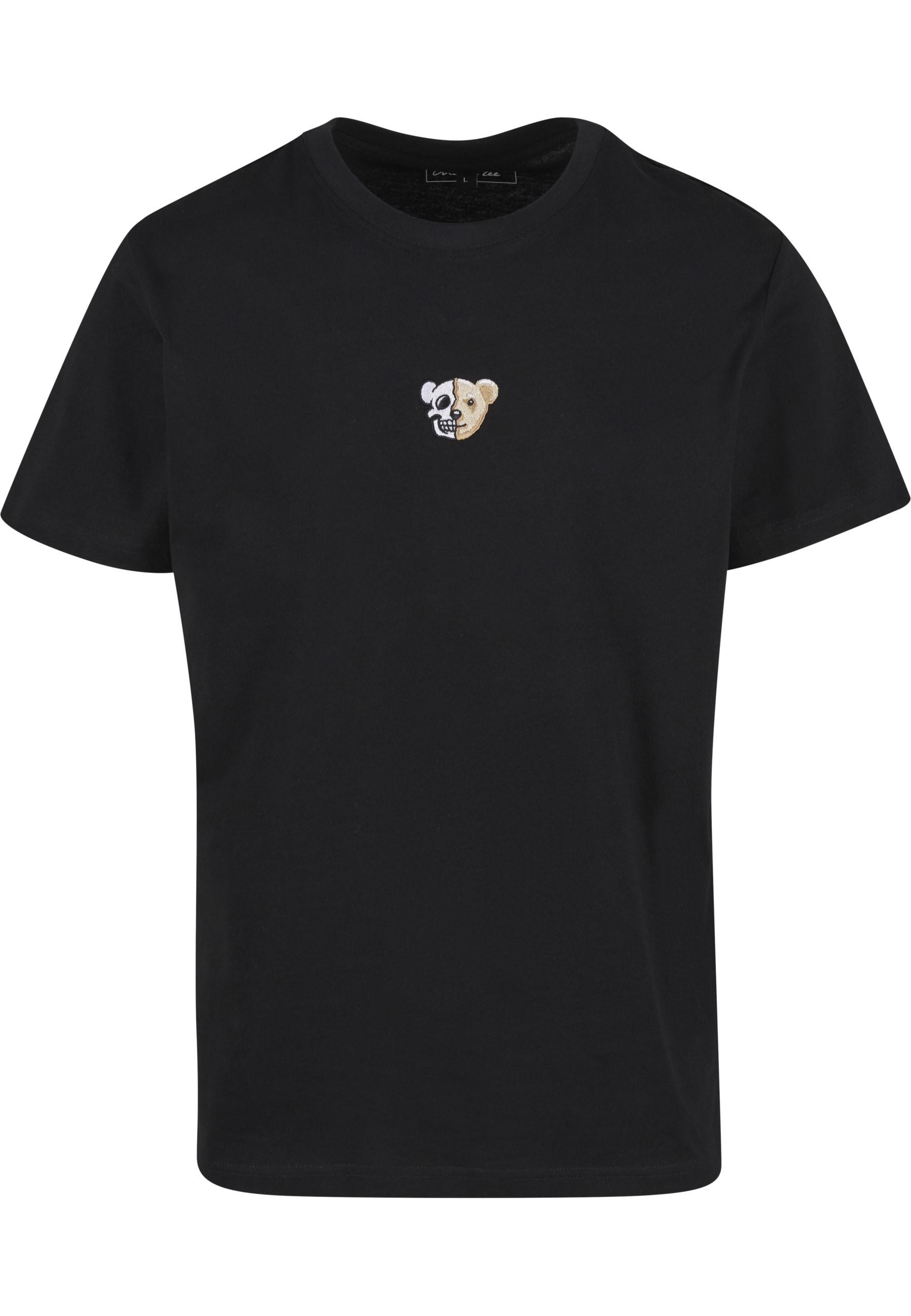 T-Shirt Mistertee "Mistertee Herren Skull Bear Tee", Jungen, Gr. S, Schwarz, 100% Baumwolle, Unifarben, Normal, Rundhals, Shirts T-Shirt