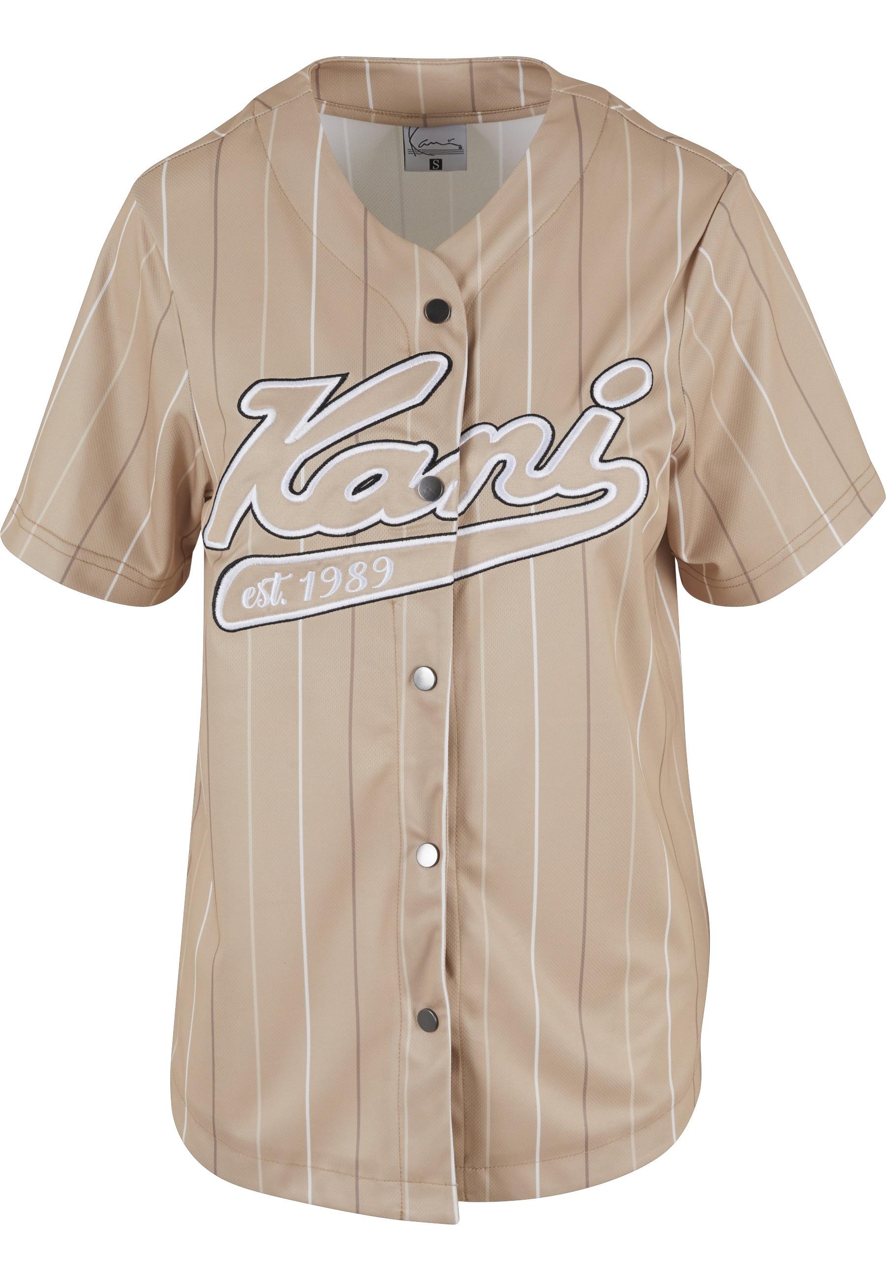 Langarmhemd Karl Kani "Karl Kani Damen", Damen, Gr. M, Us-GrößEn, Beige (Sand), 100% Polyester, Hemden