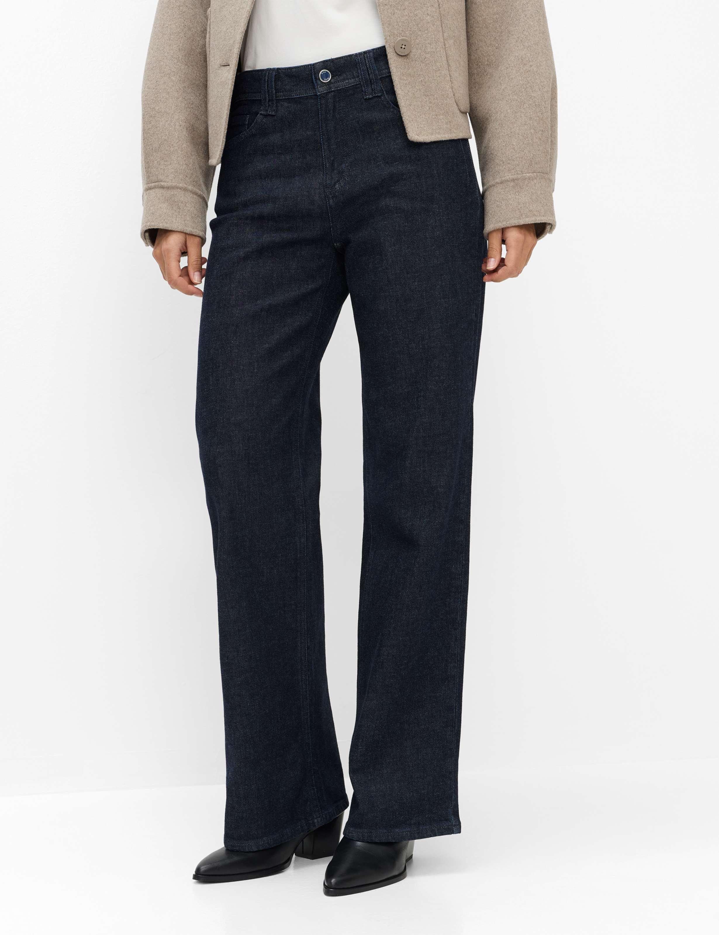 5-Pocket-Jeans Brax "Style Maine", Damen, Gr. 44K (22), KurzgrößEn, Blau, Denim/Jeans, 96% Baumwolle, 3% Elastomultiester, 1% Elasthan, Jeans 5-Pocket-Jeans