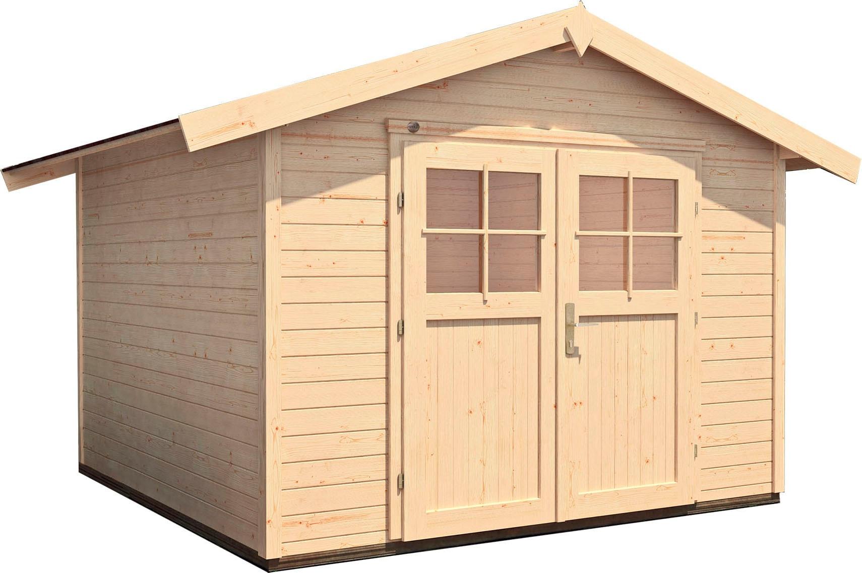 Gartenhaus Weka "122 Gr.3", Beige (Naturbelassen), FußBoden Im Gartenhaus, Ohne Dacheindeckung, Massivholz, GartenhäUser, Gartenhaus, In Verschiedenen Farben