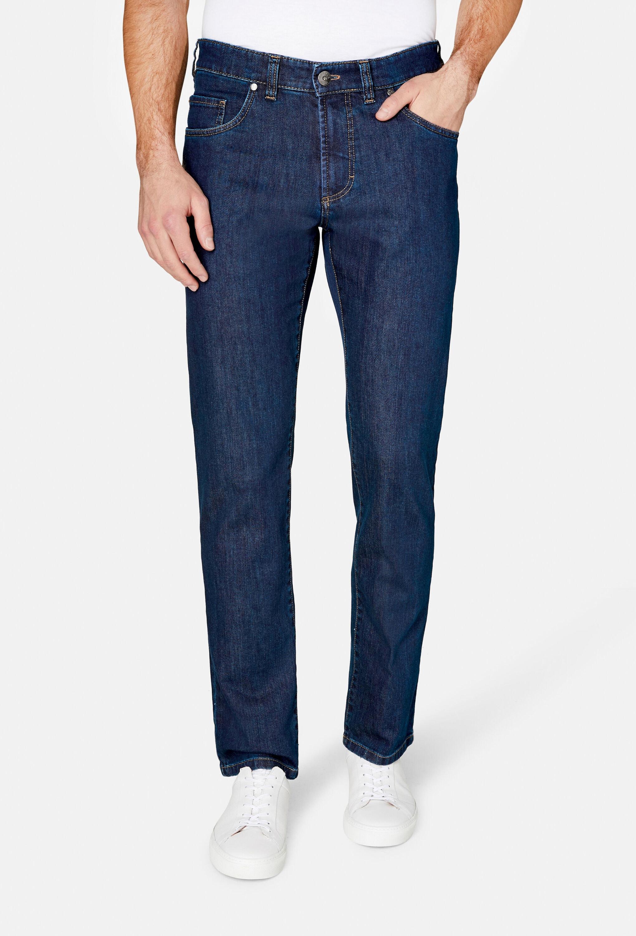 Regular-Fit-Jeans Atelier Gardeur "Denim Nevio", Herren, Gr. 31-32, LäNge 32, Blau (Indigo), Obermaterial: 98% Baumwolle Co. 2% Elasthan El., Regular Fit, Jeans, Komfort-Stretch-Perfomance