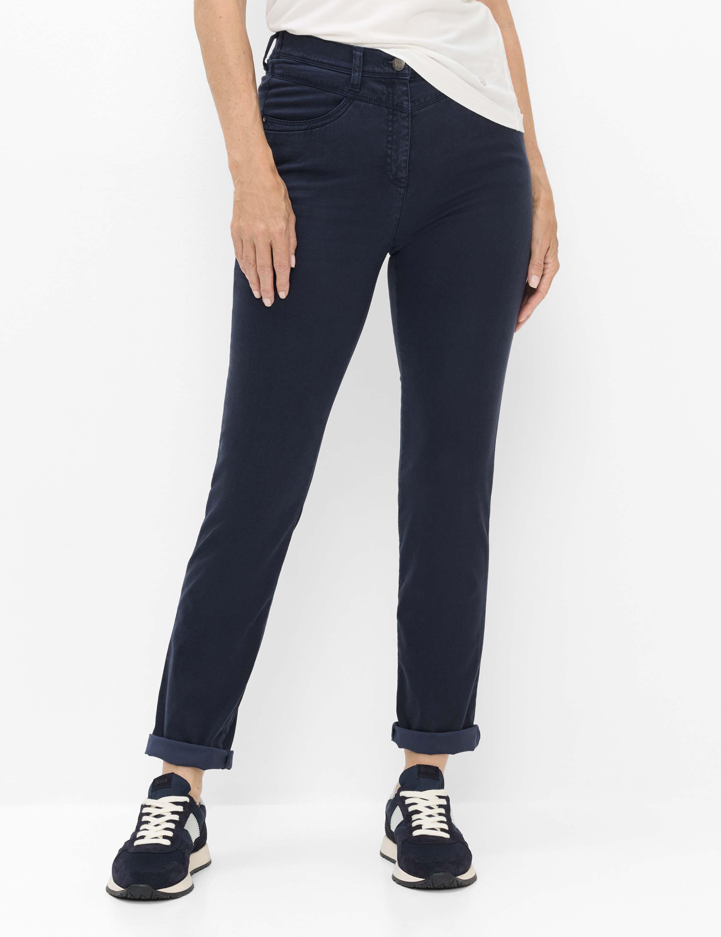 Raphaela by Brax Damen Five-Pocket-Hose Style LAURA NEW NAVY, dunkelblau, Gr. 46 Image