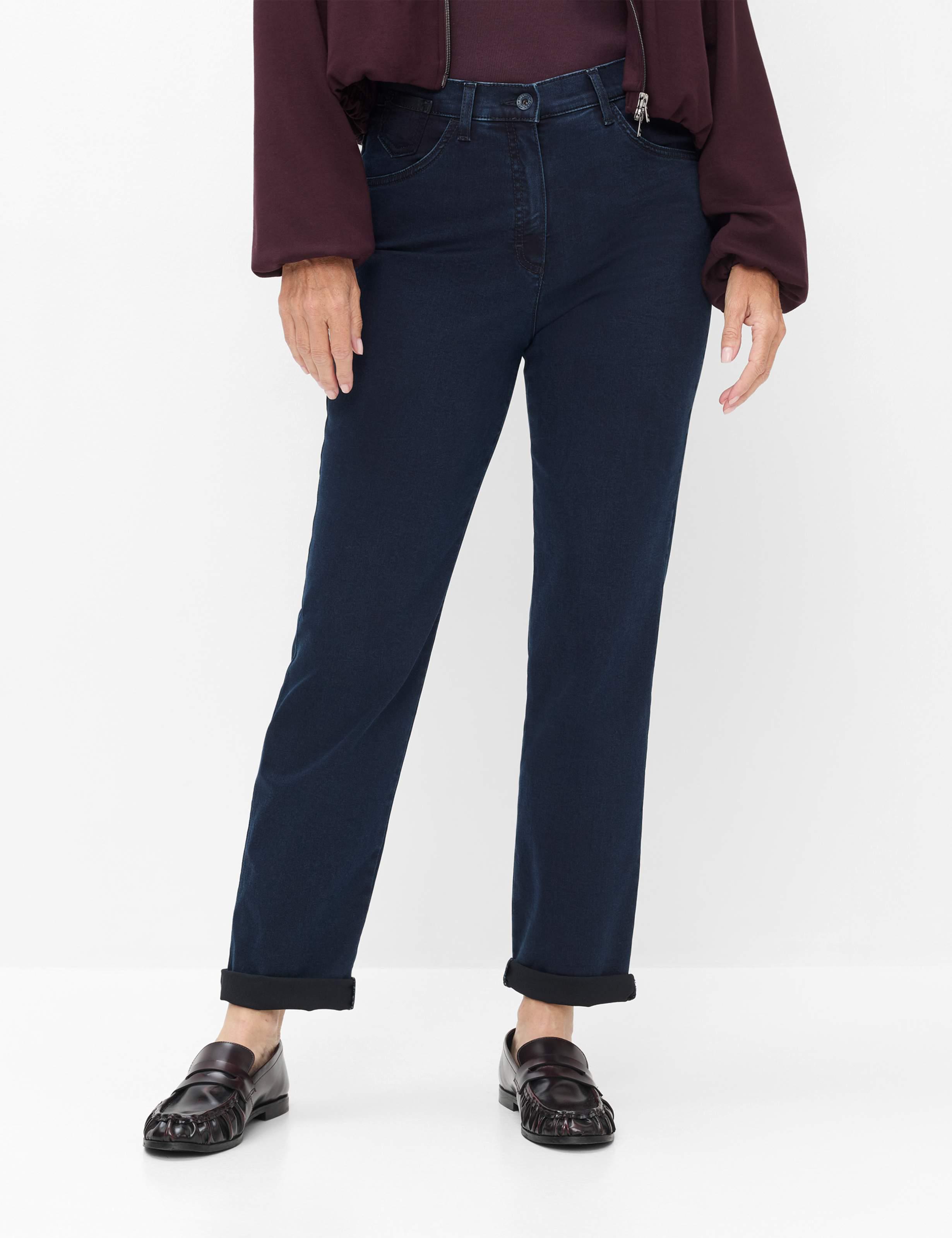 Raphaela by Brax Damen Five-Pocket-Hose Style CORRY, denim dunkelblau, Gr. 36K