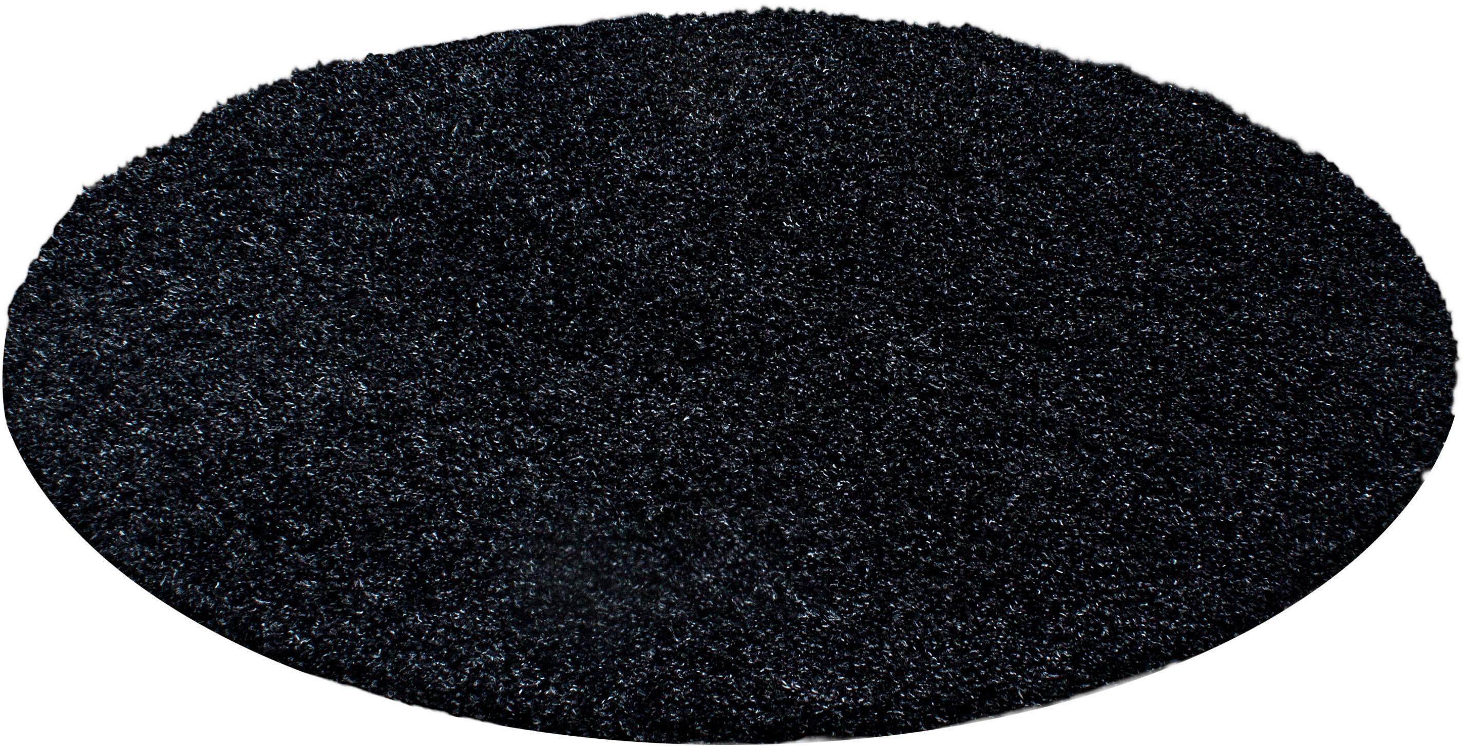 Hochflor-Teppich Ayyildiz Teppiche "Life Shaggy 1500" Gr. 41, Grau (Anthrazit), H:30Mm Ø:120Cm, Kunstfaser, Teppiche, Langflor, Uni, GroßE Farbauswahl, Robust, Auch Als LäUfer Und In Rund
