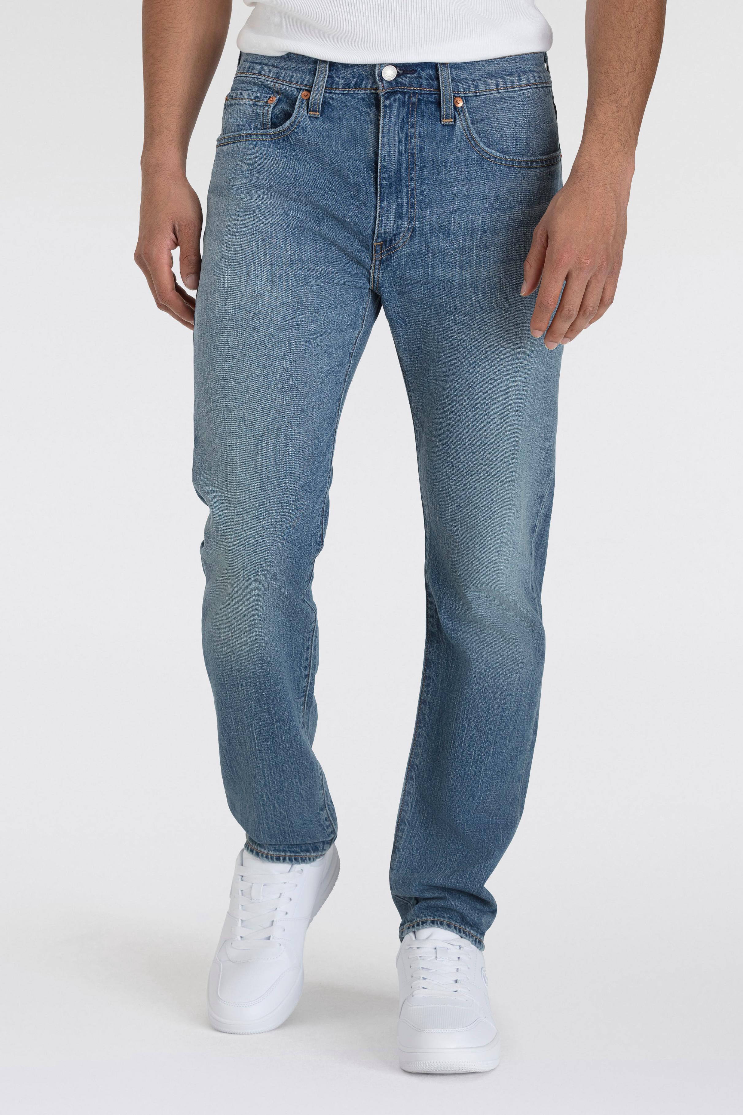Tapered-Fit-Jeans Levi's "502 Taper", Herren, Gr. 31, LäNge 30, Blau (The New Blau Ltwt), Denim/Jeans, Obermaterial: 81% Baumwolle, 18% Leinen, 1% Elasthan, Basic, Loose Fit KnöChellang, Jeans, In Elegantem, Modernem Stil, Topseller