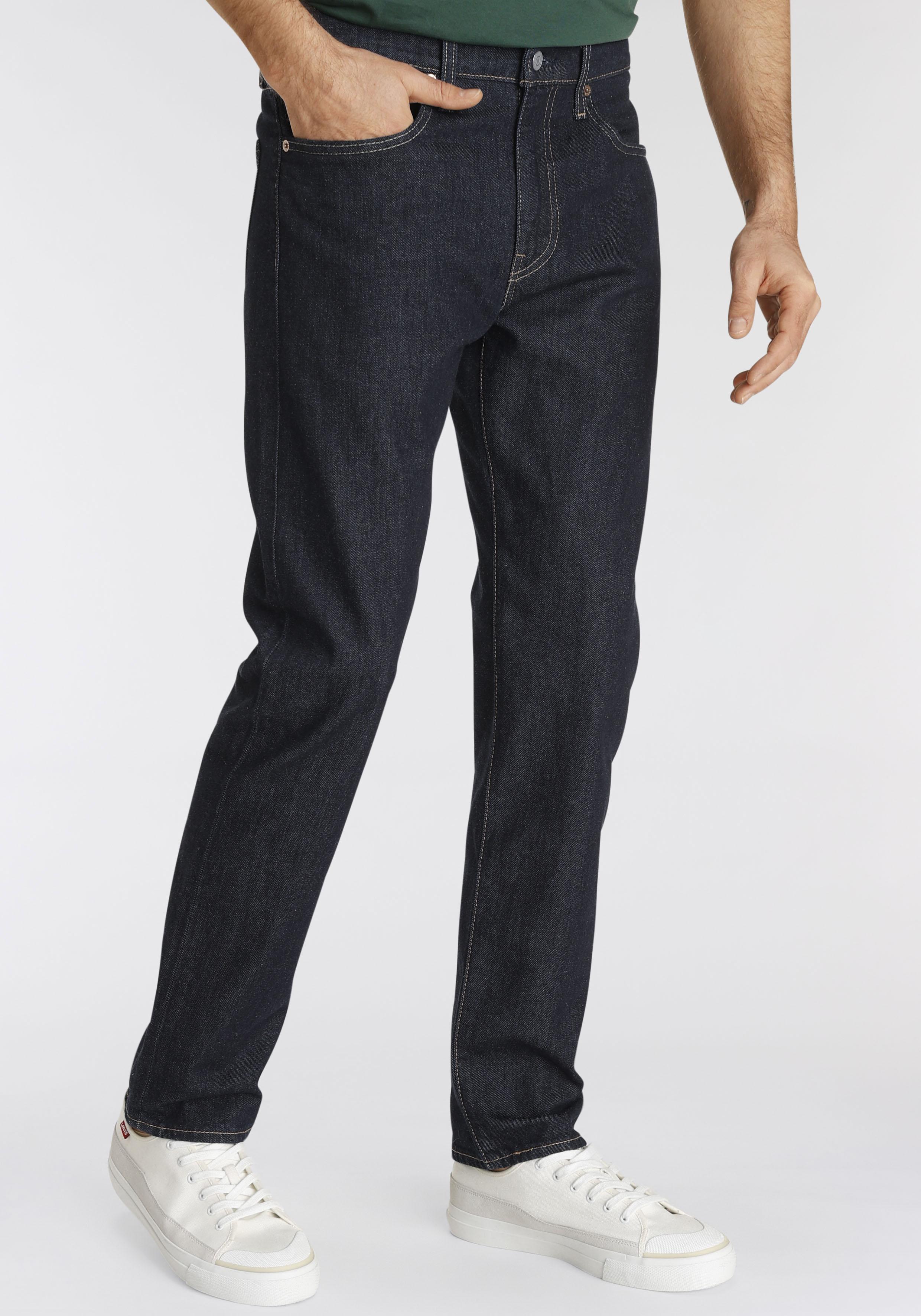 Tapered-Fit-Jeans Levi's "502 Taper", Herren, Gr. 31, LäNge 30, Blau (Schwarz Indigo), Denim/Jeans, Obermaterial: 98% Baumwolle, 2% Elasthan, Unifarben, Basic, Loose Fit KnöChellang, Jeans, In Elegantem, Modernem Stil
