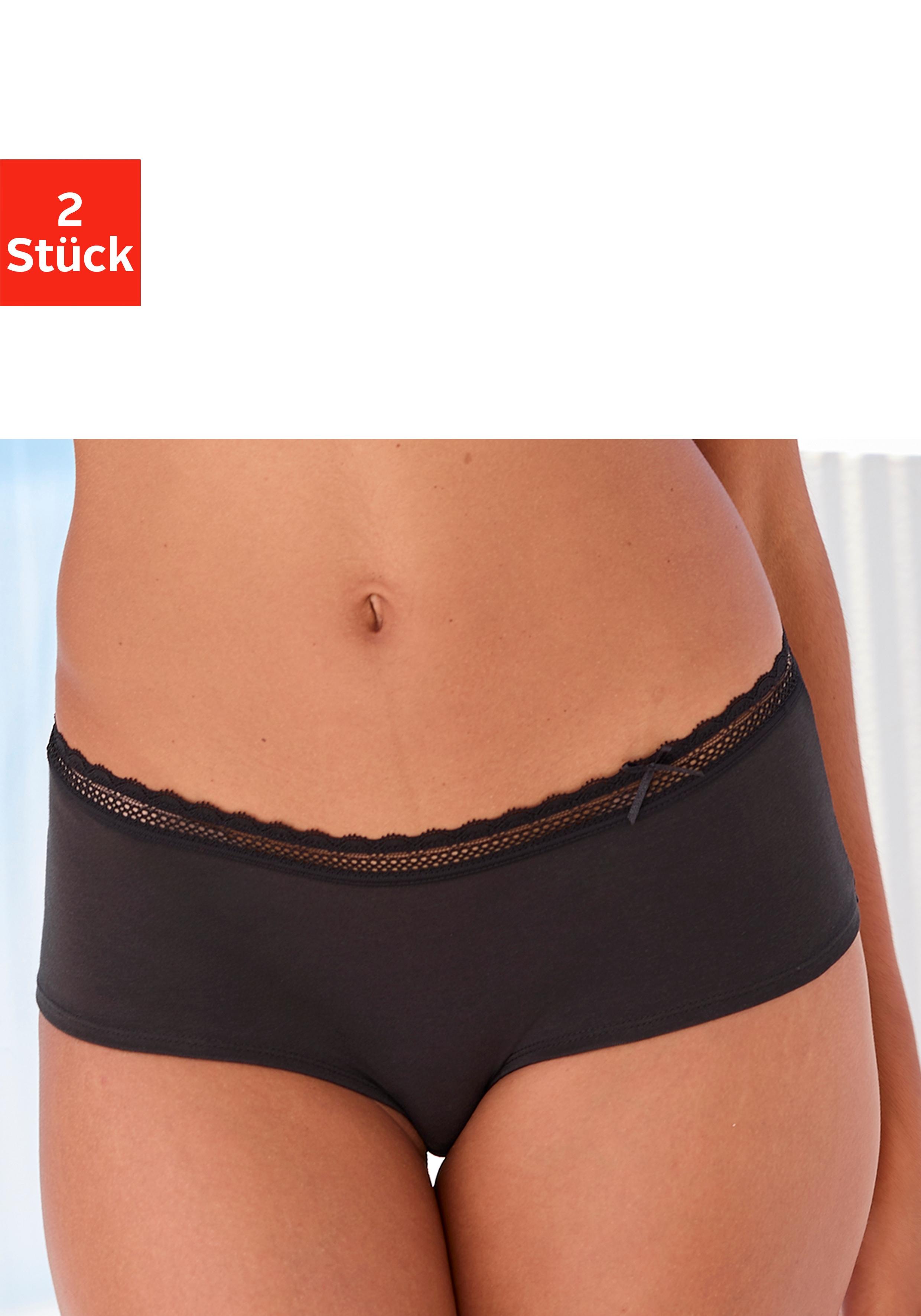 Panty Vivance, Damen, Gr. 32/34, 2 Stk., 2X Schwarz, Trikot, Obermaterial: 82% Baumwolle, 11% Polyamid, 7% Elasthan, Unterhosen Panty, Aus Weicher BaumwollqualitäT