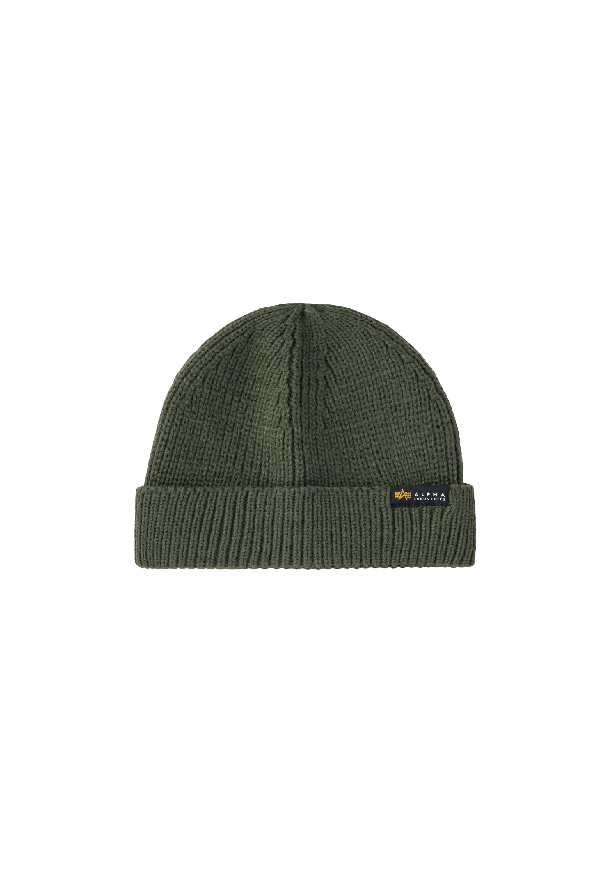 SkimüTze Alpha Industries "Dockers Beanie", Herren, Gr. Onesize, GrüN (Schwarz Olive), Obermaterial: 100% Polyacryl, MüTzen