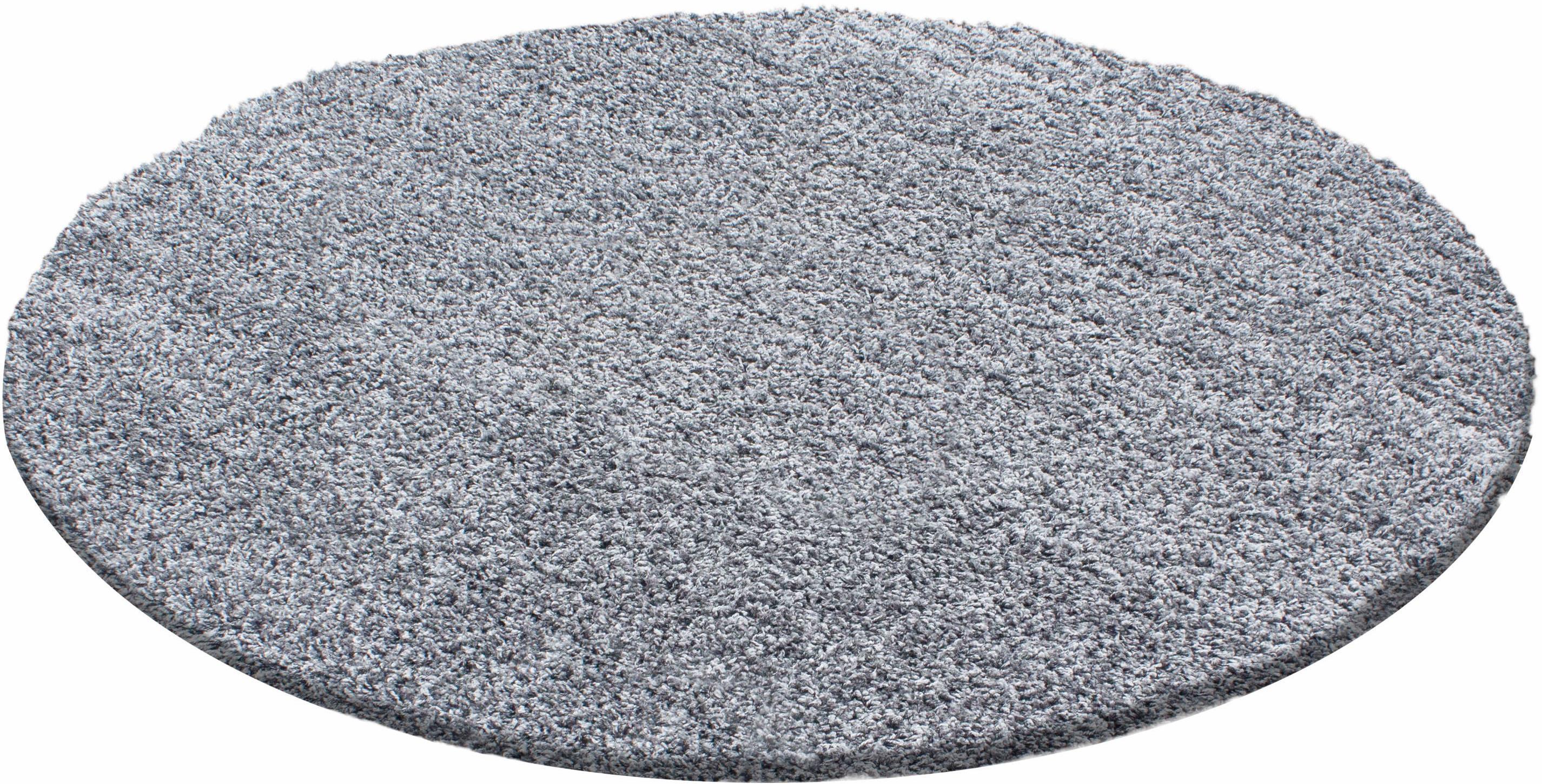 Hochflor-Teppich Ayyildiz Teppiche "Life Shaggy 1500" Gr. 41, Grau (Hellgrau), H:30Mm Ø:120Cm, Kunstfaser, Teppiche, Langflor, Uni, GroßE Farbauswahl, Robust, Auch Als LäUfer Und In Rund