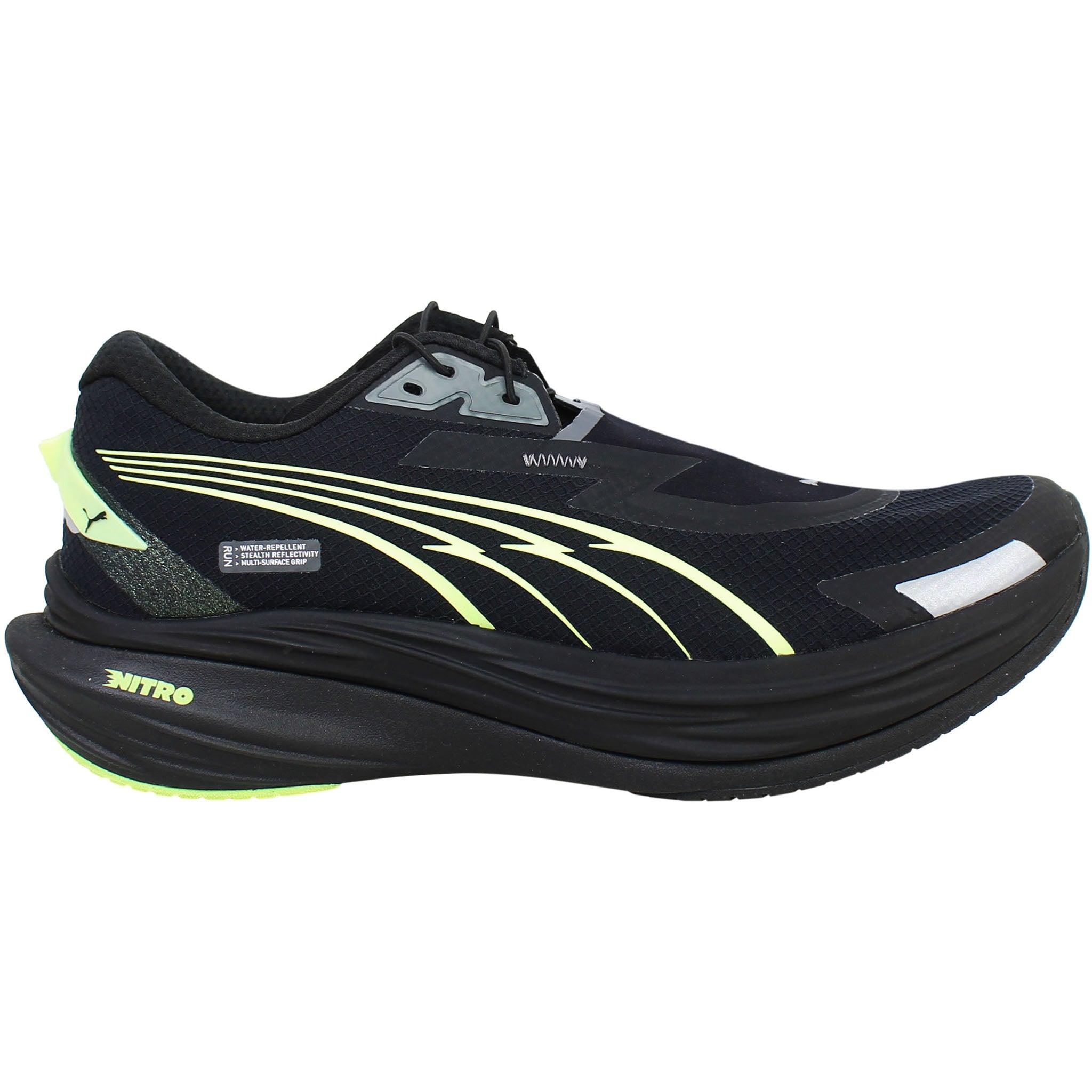 Puma Deviate Nitro 3 Wtr+ Damen Schwarze Laufschuhe