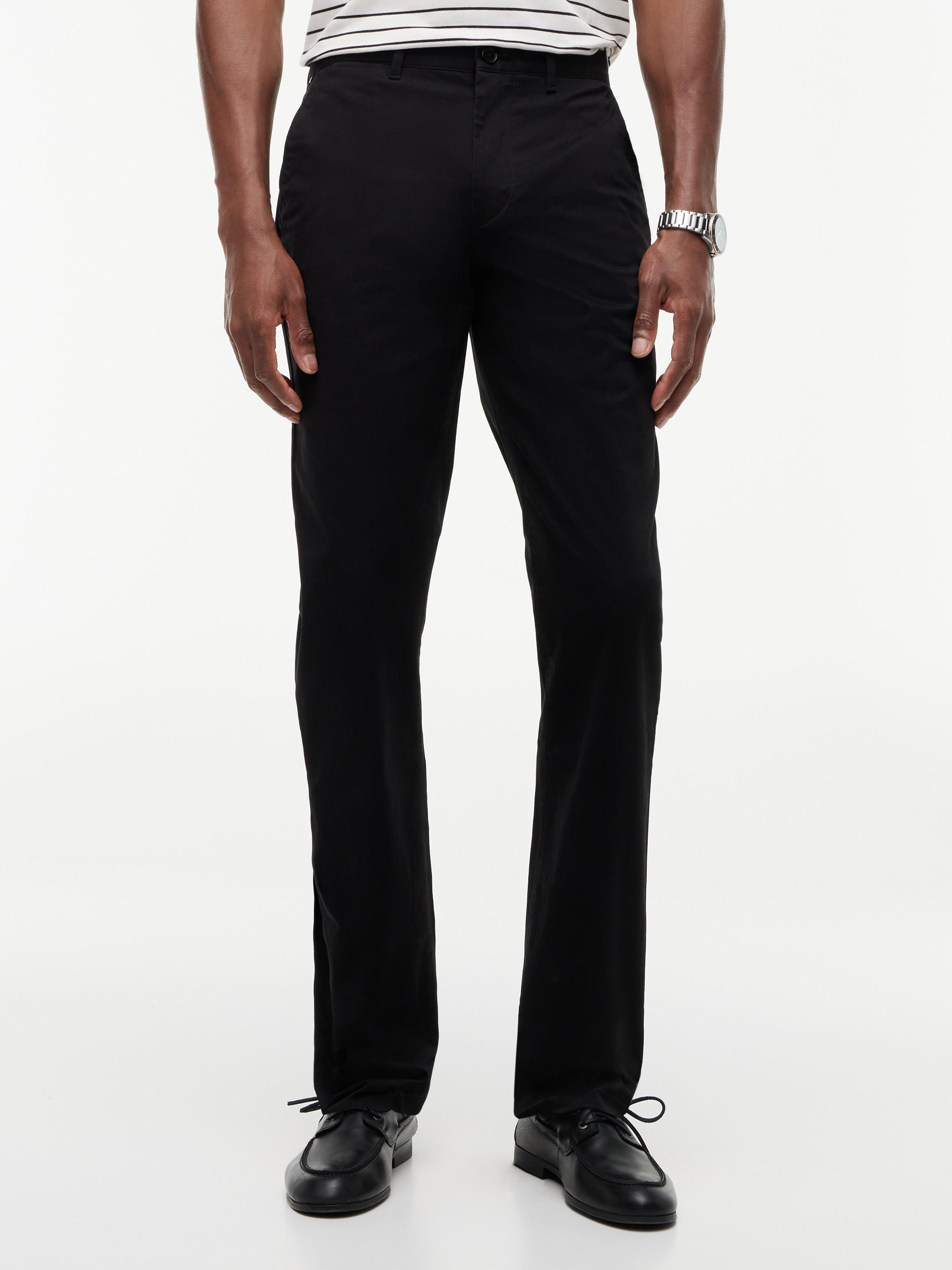 Chinohose Tommy Hilfiger "Core Denton Essential", Herren, Gr. 40, LäNge 30, Schwarz, Twill, Obermaterial: 97% Baumwolle, 3% Elasthan, Unifarben, Gerade Normal, Hosen Chinohose, Straight Fit, Baumwolle Mit Stretch