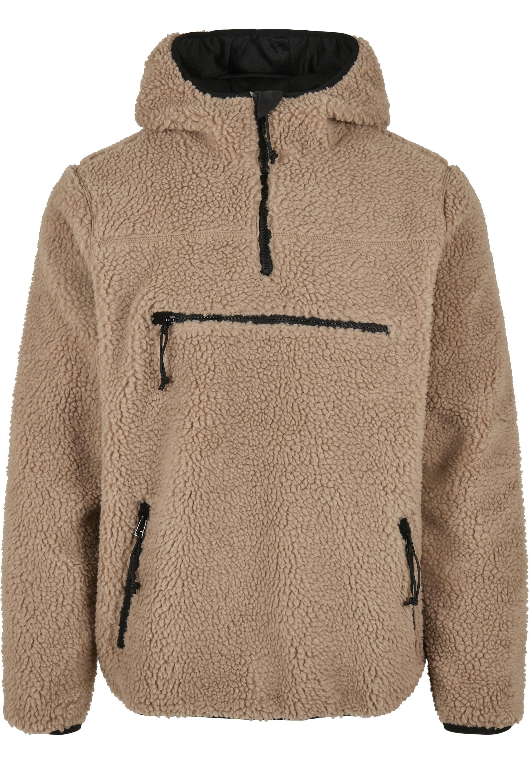 Anorak Brandit "Brandit Herren Teddyfleece Worker Pullover", Herren, Gr. Xl, Camel, 100% Polyester, Unifarben, Normal, Ohne Ausschnitt, Jacken