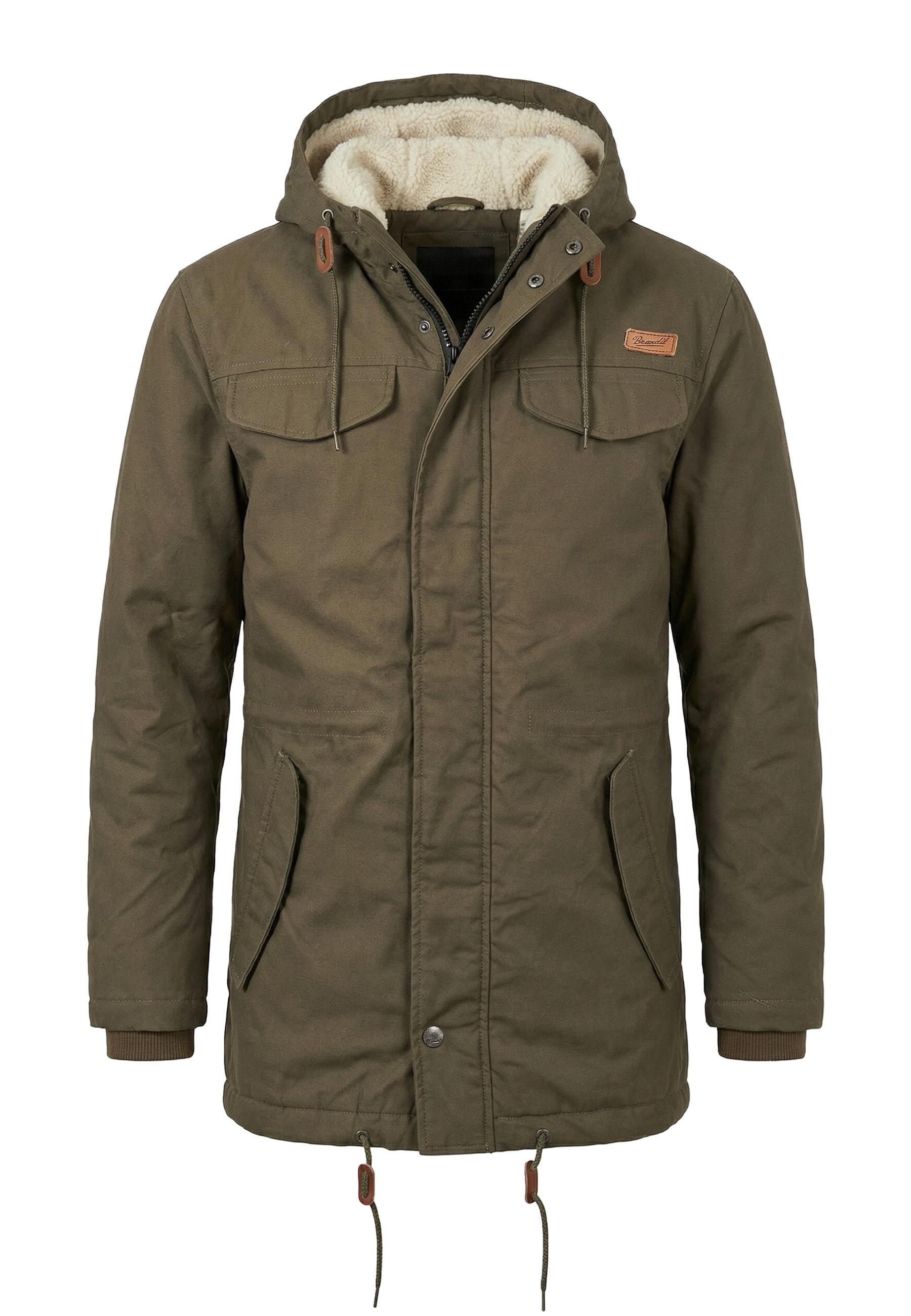 Wintermantel Brandit "Brandit Herren Marsh Lake Parka", Herren, Gr. S, Olive, 80% Polyester, 20% Baumwolle, MäNtel Wintermantel