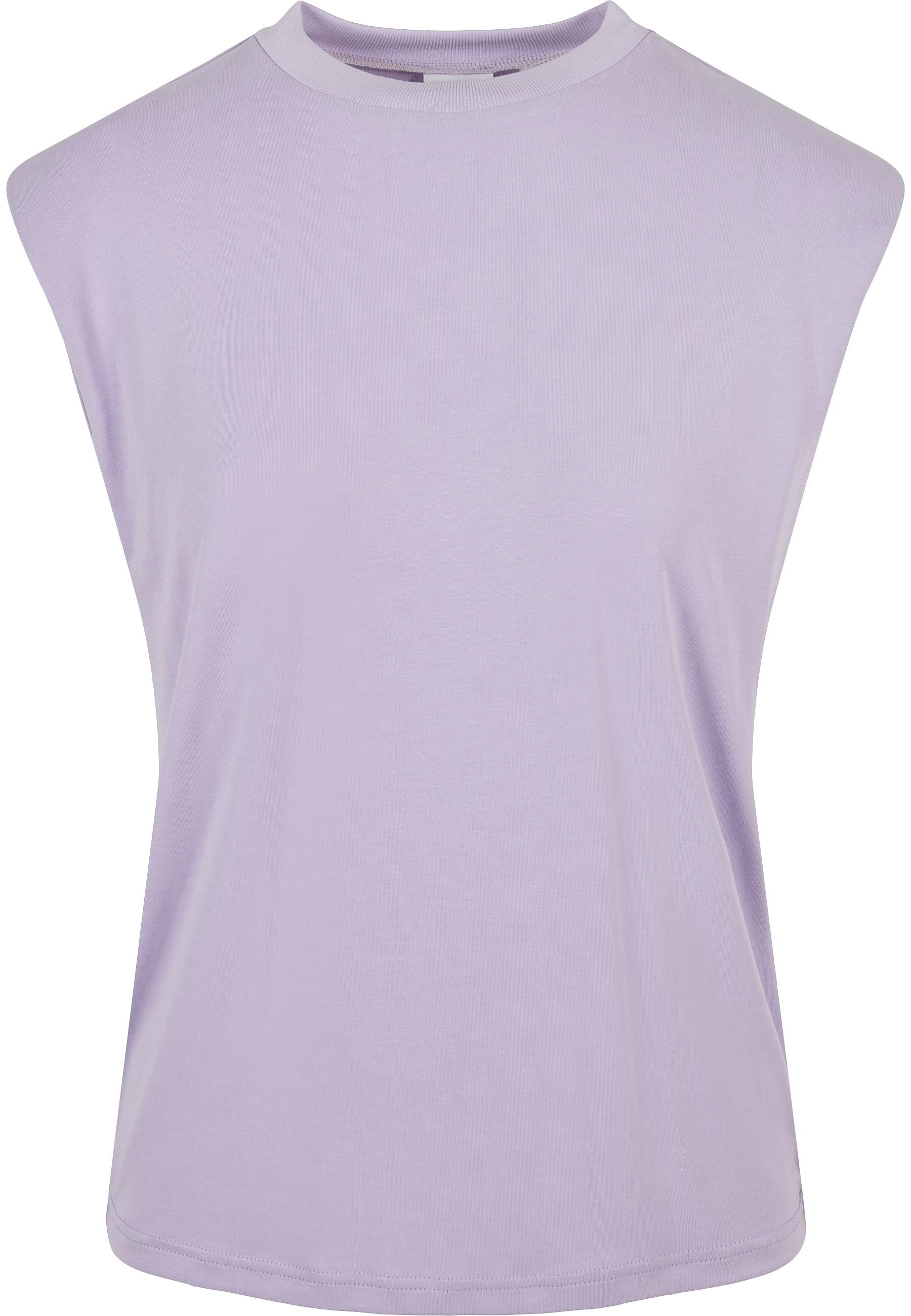 Tanktop Urban Classics "Urban Classics Damen Ladies Modal Padded Shoulder Tank", Damen, Gr. Xs, Lila, 77% Modal, 23% Polyester, Unifarben, Oversize, Tops Tanktop
