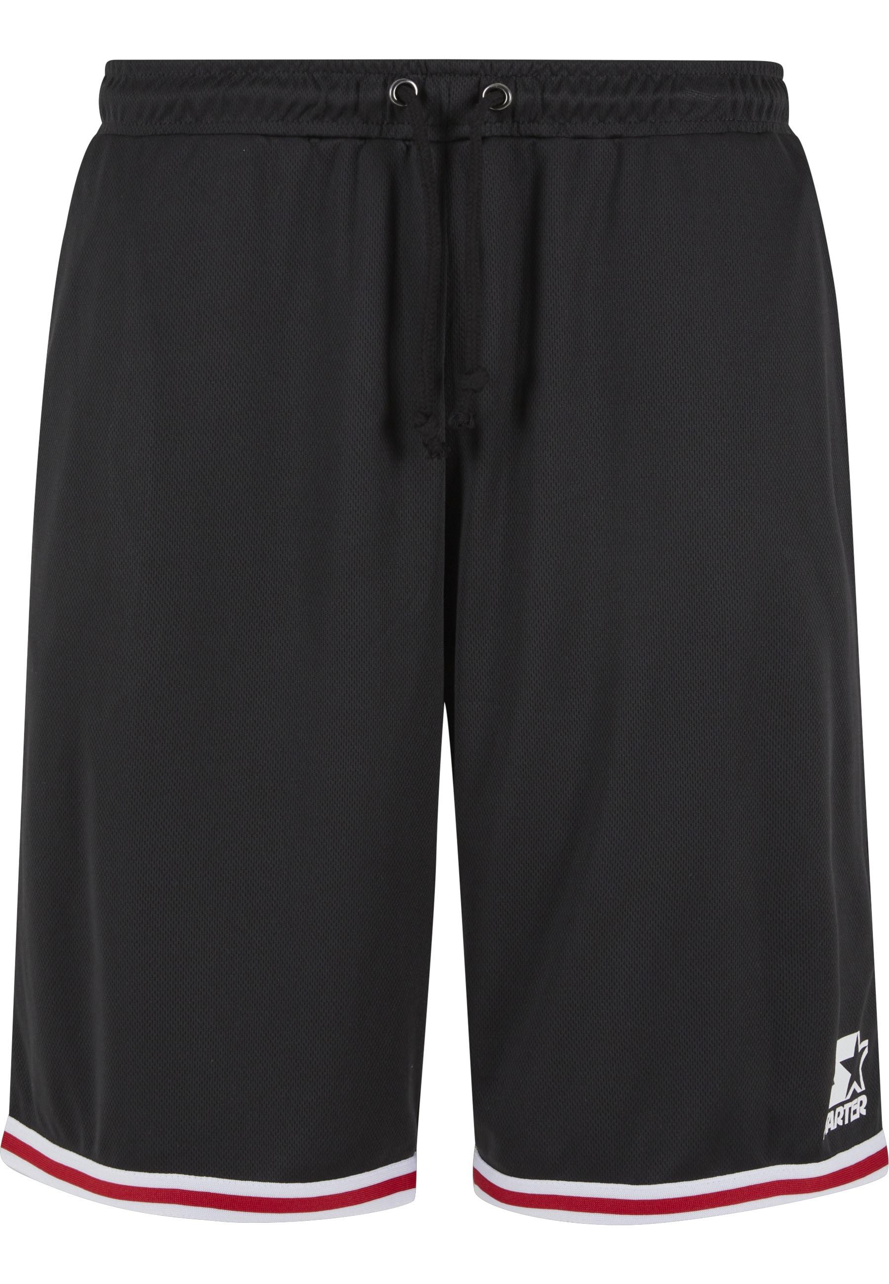 Shorts Starter Black Label "Starter Black Label Starter Mesh Sport Short", Herren, Gr. L, Us-GrößEn, Schwarz, 100% Polyester, Loose Fit, Hosen Shorts
