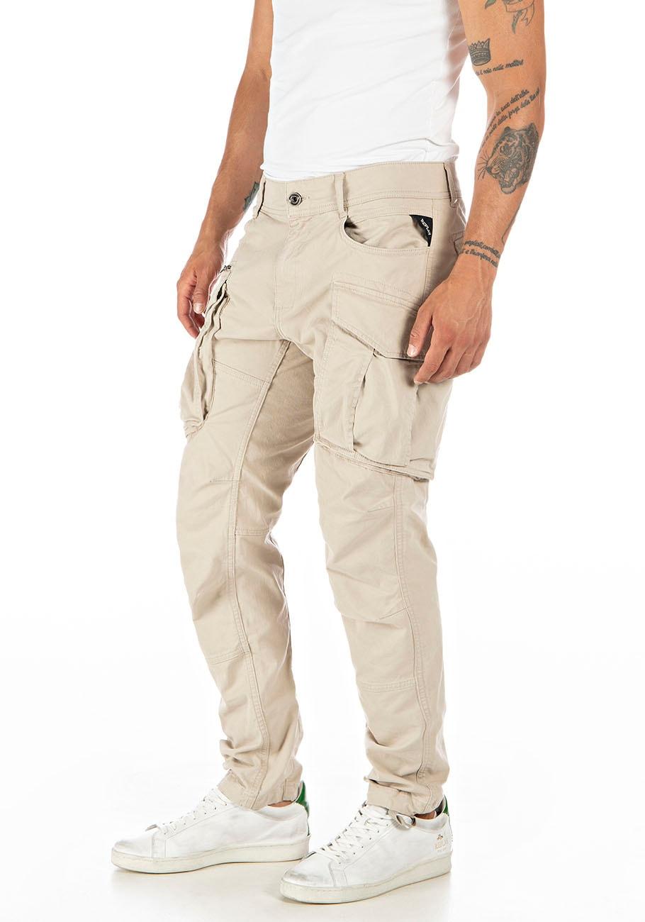 Cargohose Replay "Joe", Herren, Gr. 36, LäNge 32, Beige (Desert), Web, Obermaterial: 99% Baumwolle, 1% Elasthan, Unifarben, Regular Fit Lang, Hosen Cargohose