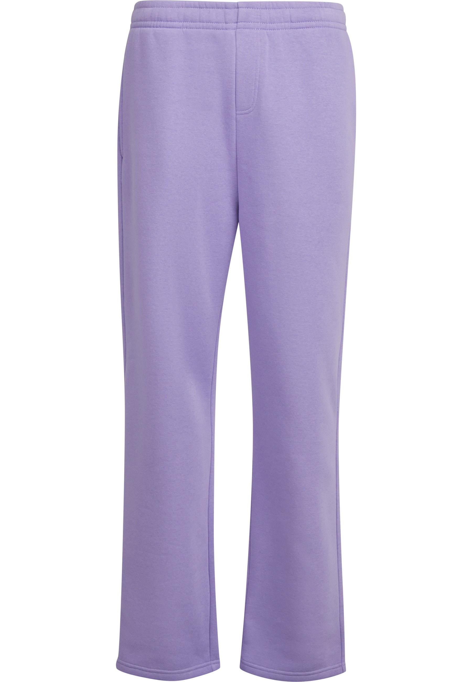 Trekkinghose Urban Classics "Urban Classics Fluffy Trackpants", Herren, Gr. 4XL, Us-GrößEn, Lila (Electriclila), 70% Baumwolle, 30% Polyester, Unifarben, Loose Fit, Hosen Trekkinghose