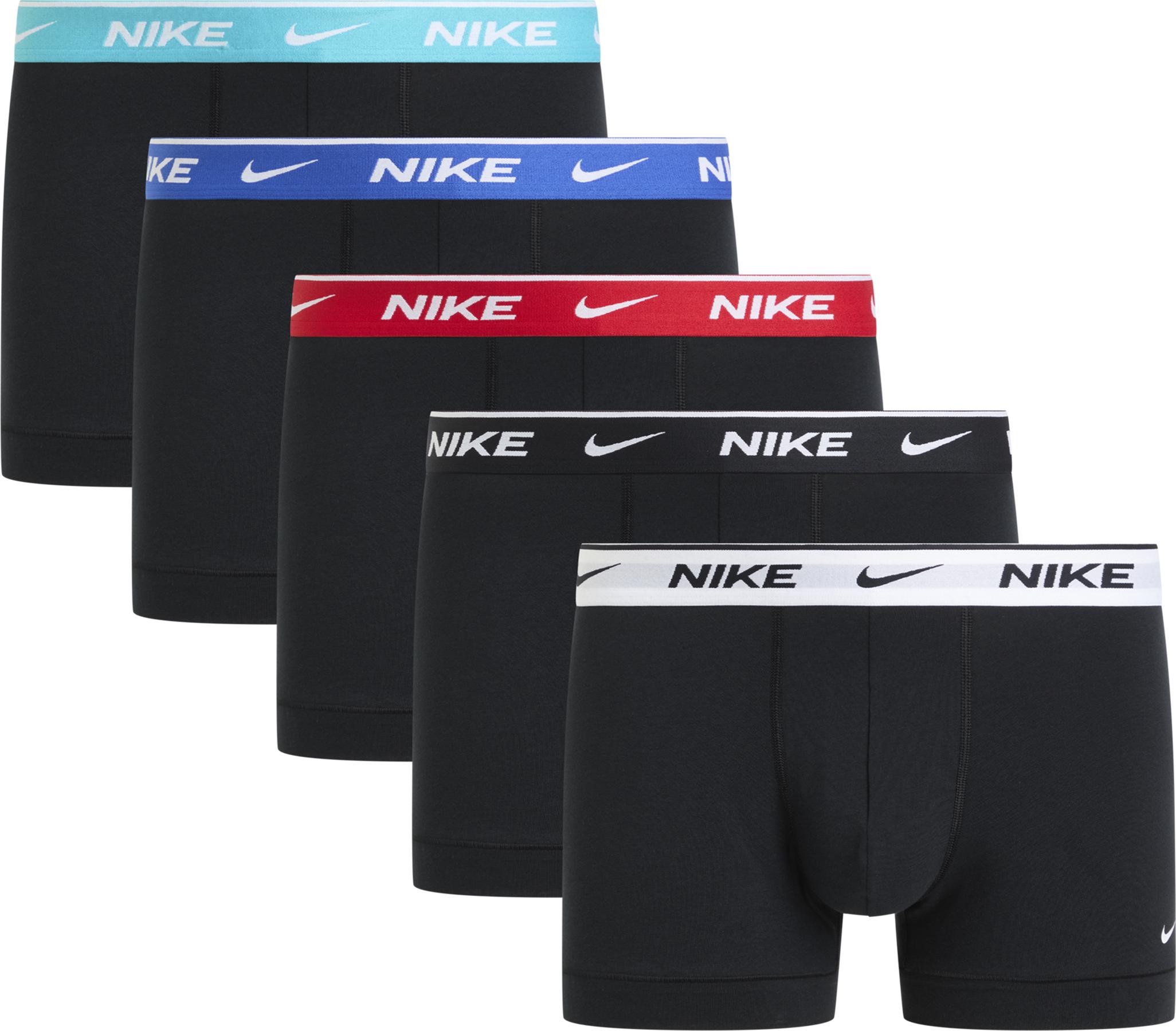 Trunk Nike Underwear "Trunk 5PK", Herren, Gr. S, 5 Stk., Night, Jersey, Obermaterial: 95% Baumwolle, 5% Elasthan, KöRpernah, Unterhosen, Mit Logo-Elastikbund