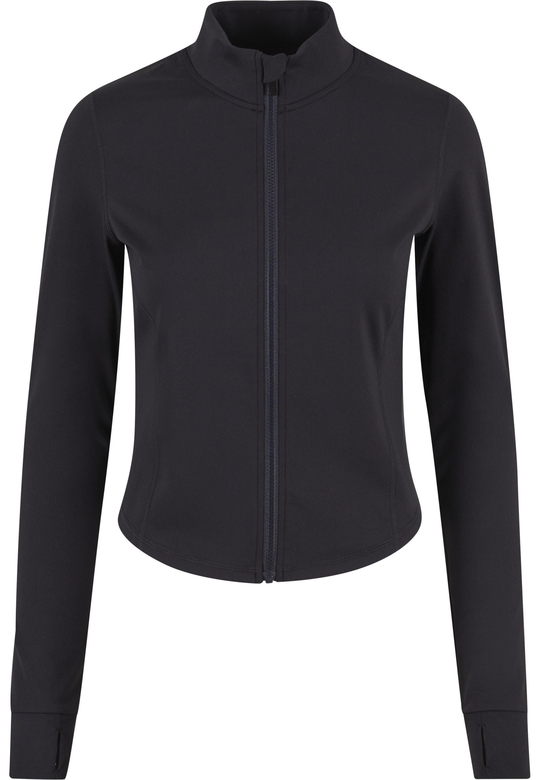 Allwetterjacke Urban Classics "Urban Classics Ladies Sports Jacket Slim", Damen, Gr. L, Schwarz, 75% Polyimid, 25% Elasthan, Unifarben, Slim Fit, Amerikanischer Ausschnitt, Jacken