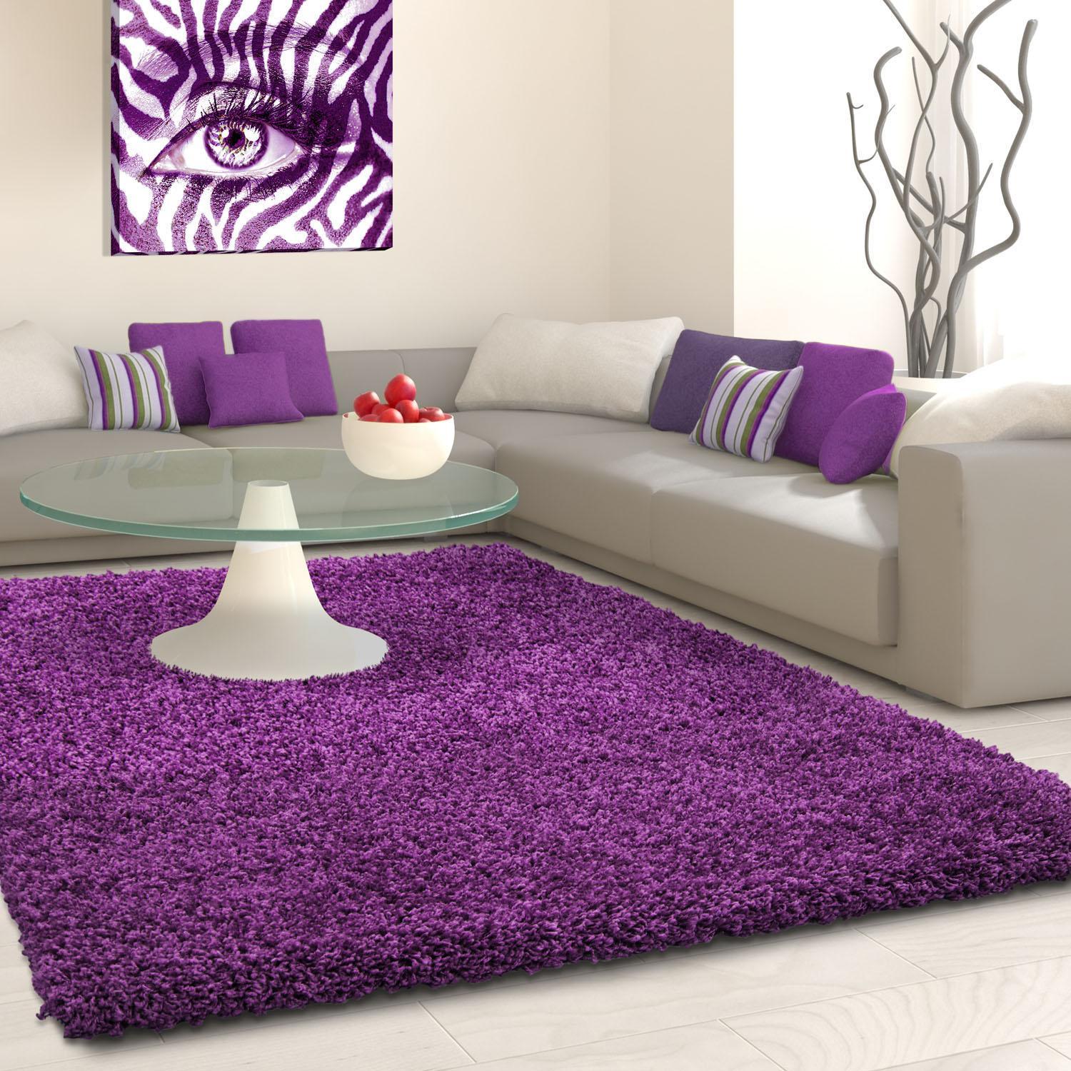 Hochflor-Teppich Ayyildiz Teppiche "Life Shaggy 1500" Gr. 8, Lila, B:300Cm H:30Mm L:400Cm, Kunstfaser, Teppiche, Langflor, Uni, GroßE Farbauswahl, Robust, Auch Als LäUfer Und In Rund