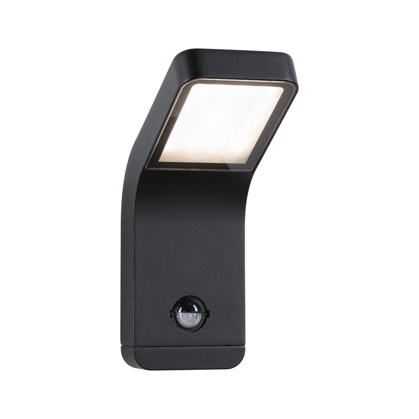 LED AußEn-Wandleuchte Paulmann "Kulma IP44 90X174Mm 3000K 7,5W 500Lm 230V Anthrazit Aluminium", Grau (Anthrazit), B:9Cm H:23Cm T:17,4Cm, Leuchten, Bewegungsmelder Seewasserresistent
