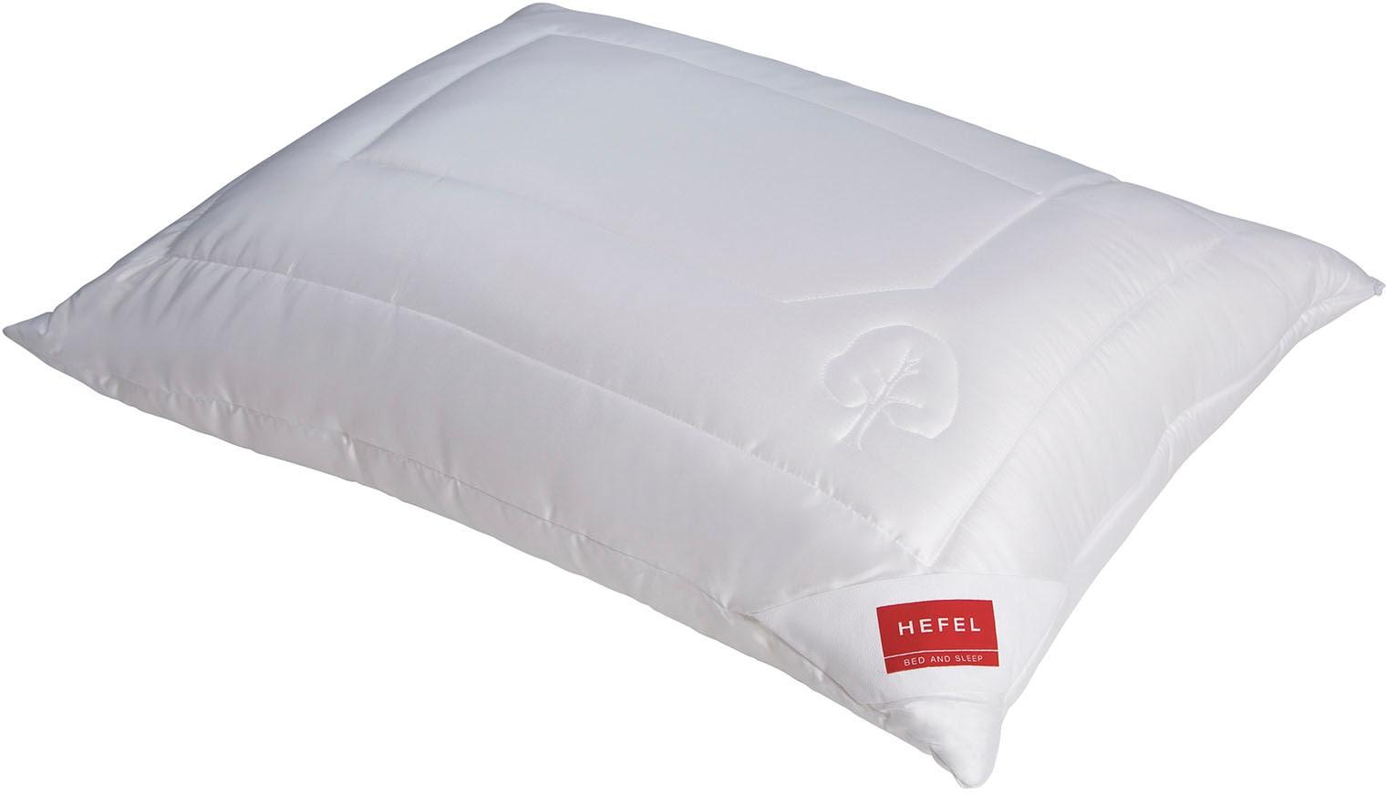 Naturfaserkissen Hefel "Klima Control Comfort Kissen In 40X80 Cm, 40X60 Cm, 80X80 Cm", Weiß, B:80Cm H:10Cm L:80Cm, Bezug: 100% Lyocell (Tencel™). FüLlung: 100% Polyester, Kopfkissen, Das Kissen, Das Atmet. Kein Schwitzen.