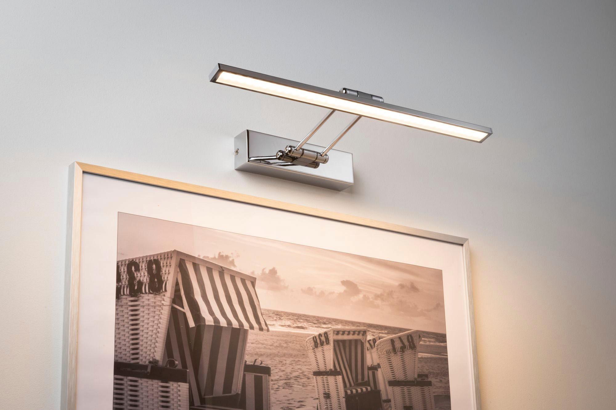 Paulmann LED Bilderleuchte "Beam Fifty", Grau (Chromfarben), 1, H: 4,6Cm, 1 Stk., Leuchten