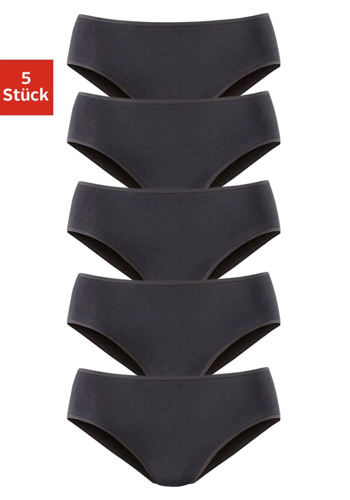 Jazz-Pants Slips Petite Fleur, Damen, Gr. 40/42, Schwarz, Obermaterial: 95% Baumwolle, 5% Elasthan, Unifarben, KöRpernah, Unterhosen, Aus Elastischer Baumwoll-QualitäT