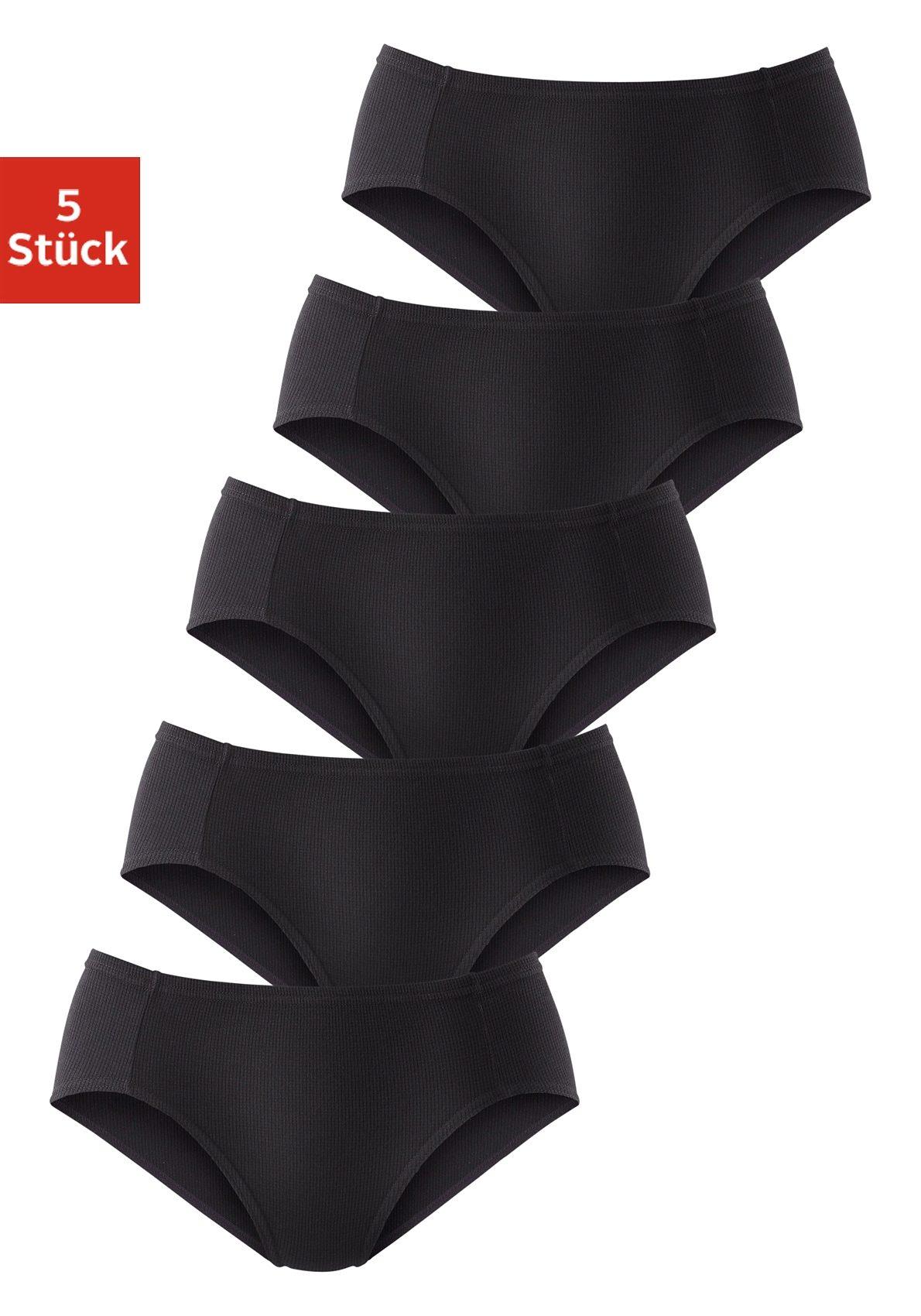 Jazz-Pants Slips Petite Fleur, Damen, Gr. 40, Schwarz, Piqué, Obermaterial: 95% Baumwolle, 5% Elasthan, Unifarben, KöRpernah, Unterhosen, Aus Weicher Pikee-QualitäT