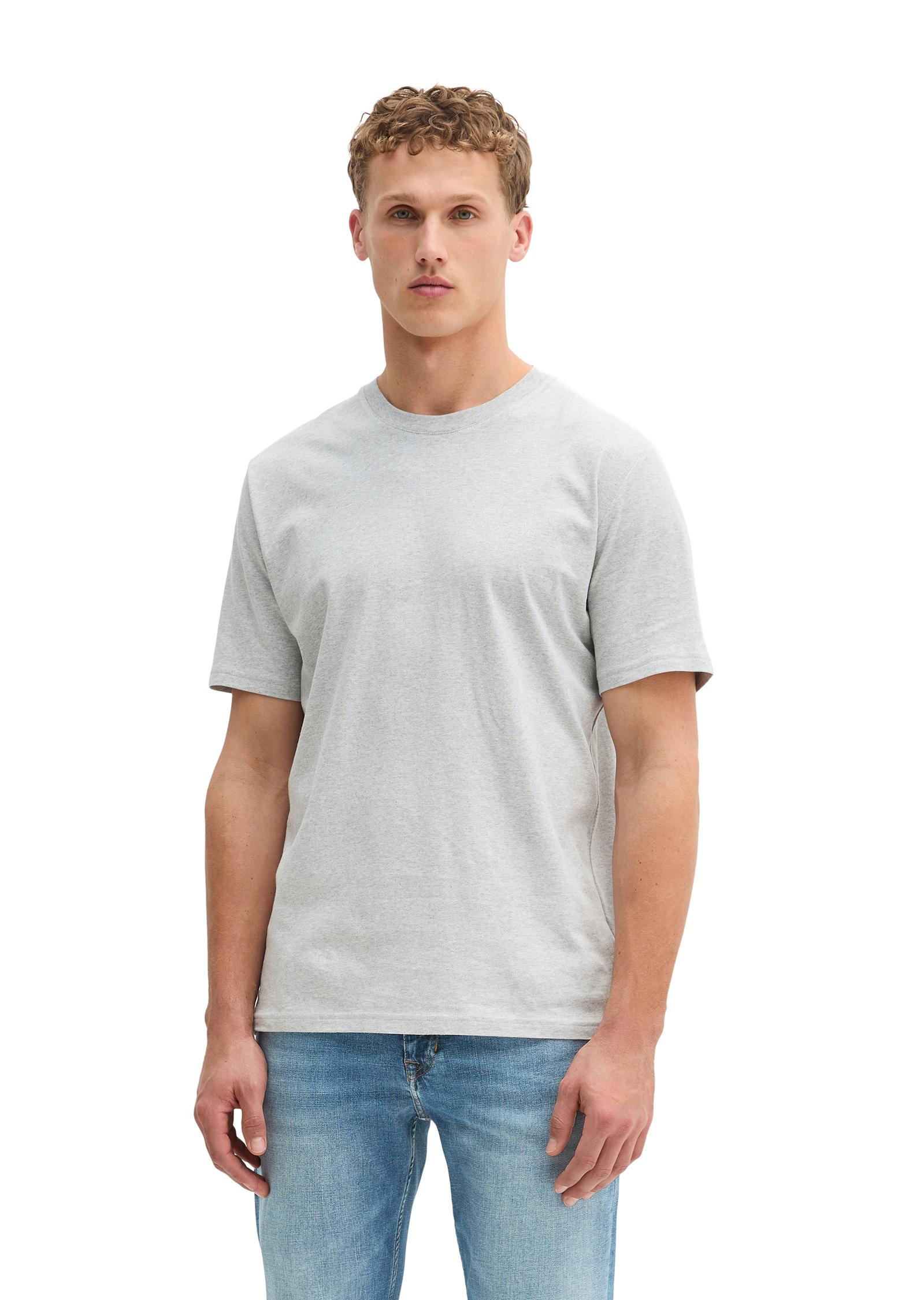 T-Shirt Marc O'polo "Aus Reiner Bio-Baumwolle", Jungen, Gr. M, Grau (Twentyfour Grau Melange), Obermaterial: 100% Baumwolle, Unifarben, Basic, Regular Fit, Rundhals, Shirts T-Shirt