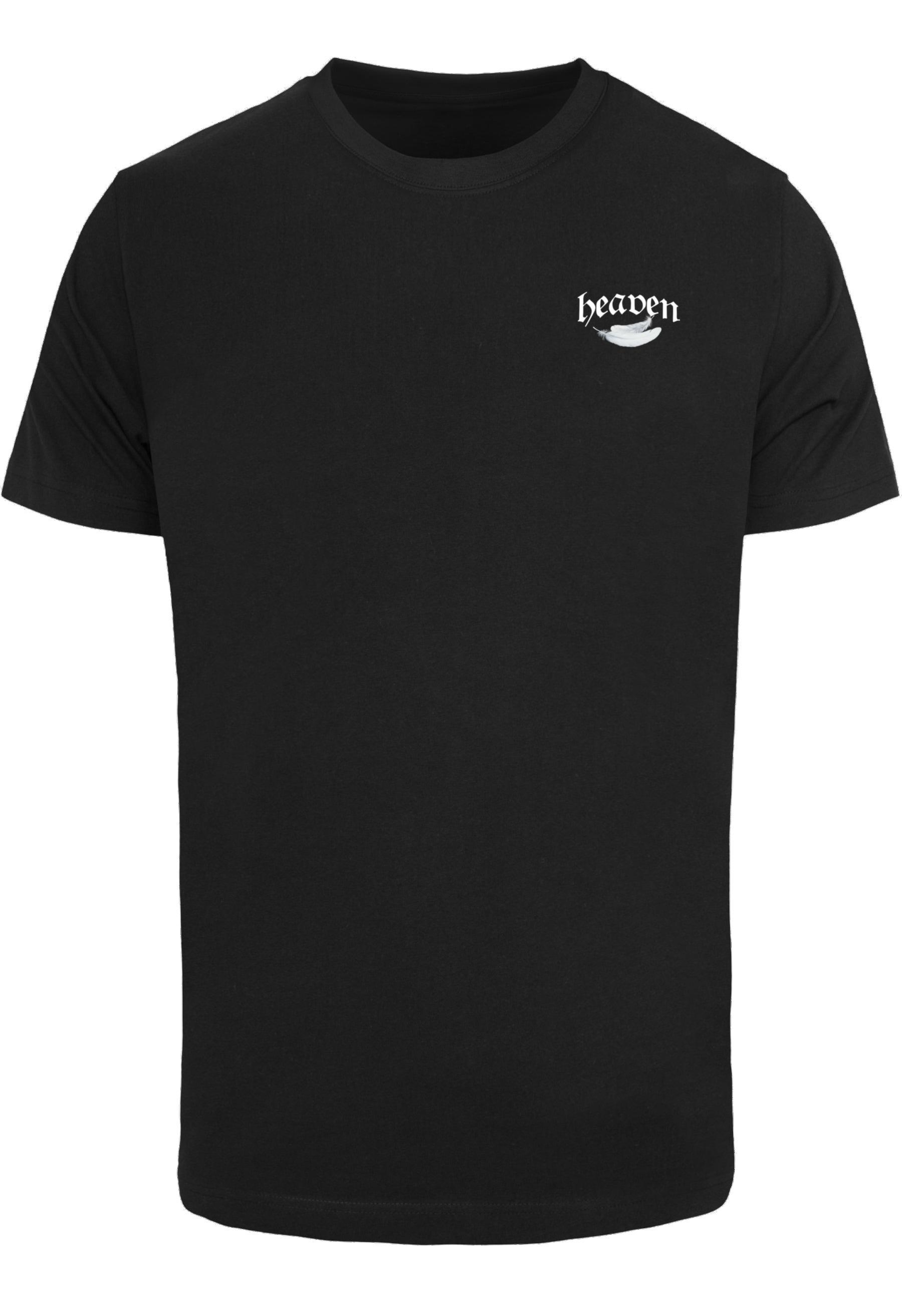 T-Shirt MisterTee "Mistertee Wings Of An Angel Tee", Herren, Gr. S, Schwarz, 100% Baumwolle, Bedruckt, Normal, Rundhals, Shirts T-Shirt