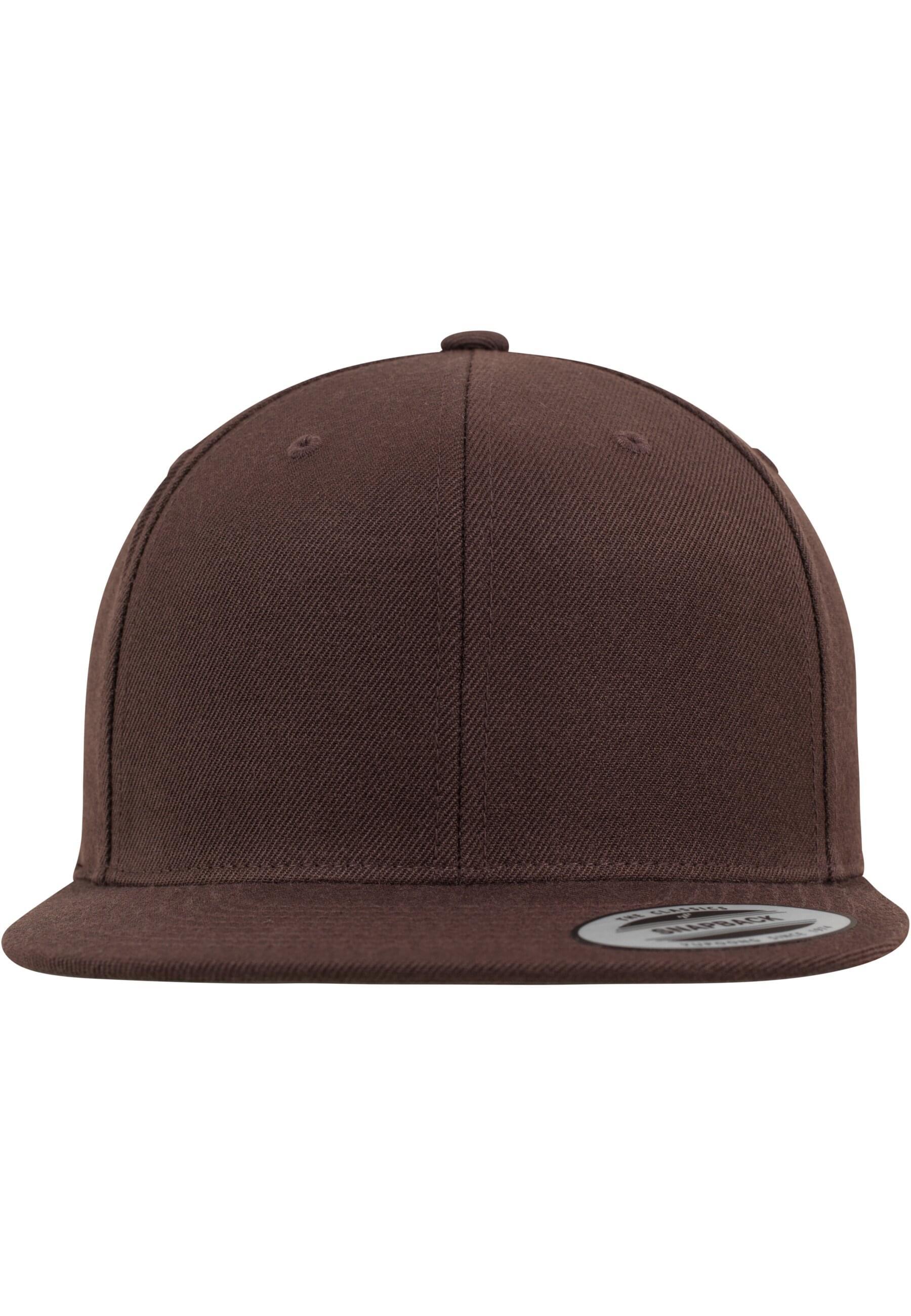 Flex Cap Flexfit "Flexfit Unisex Classic Snapback", Herren, Gr. Onesize, Braun, 80% Polyacryl, 20% Wolle, Unifarben, Caps