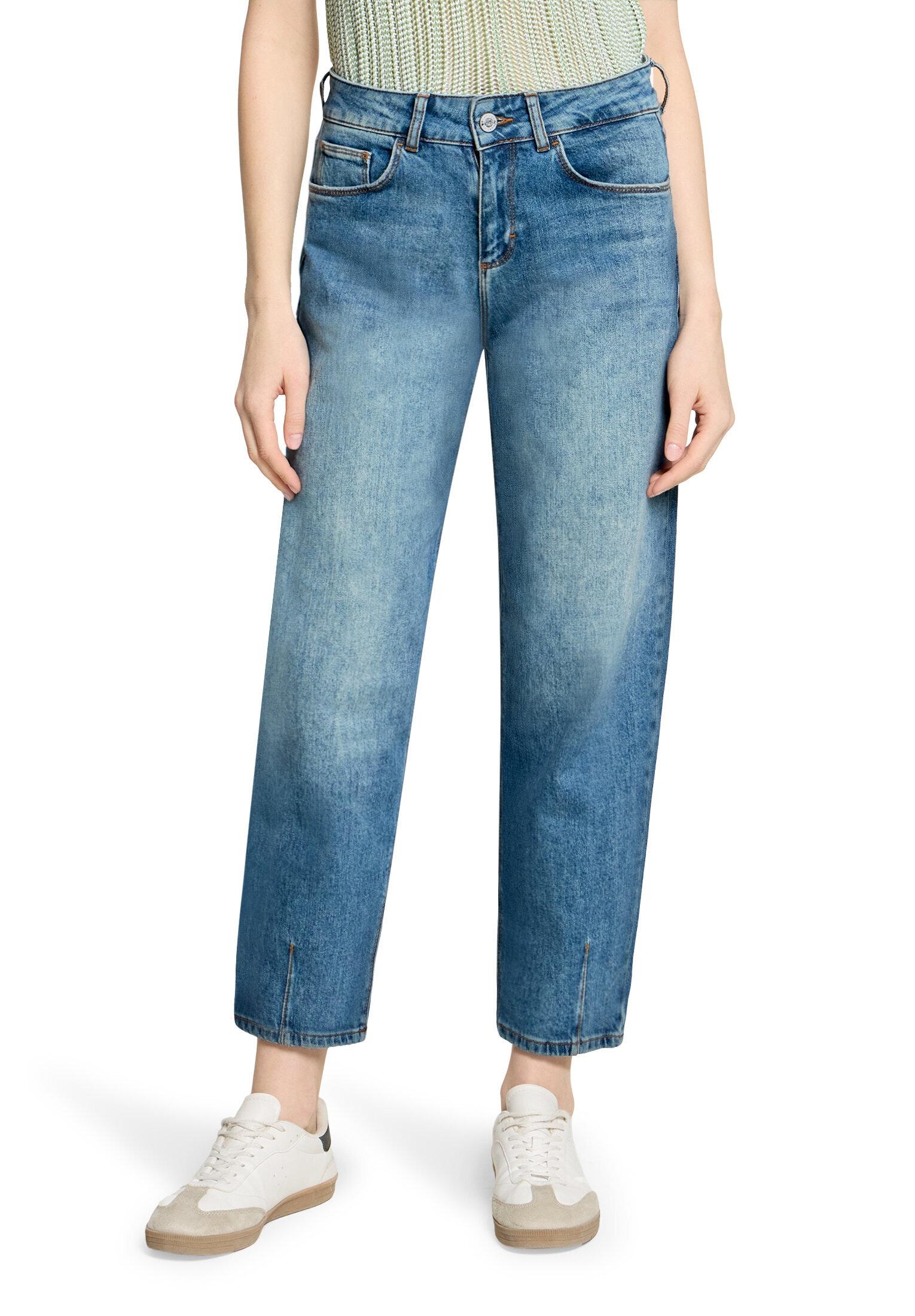 Ankle-Jeans Cartoon "Damen Mit Waschung", Damen, Gr. 34, NormalgrößEn, Blau, Obermaterial: 99% Baumwolle, 01% Elasthan, Loose Fit, Jeans