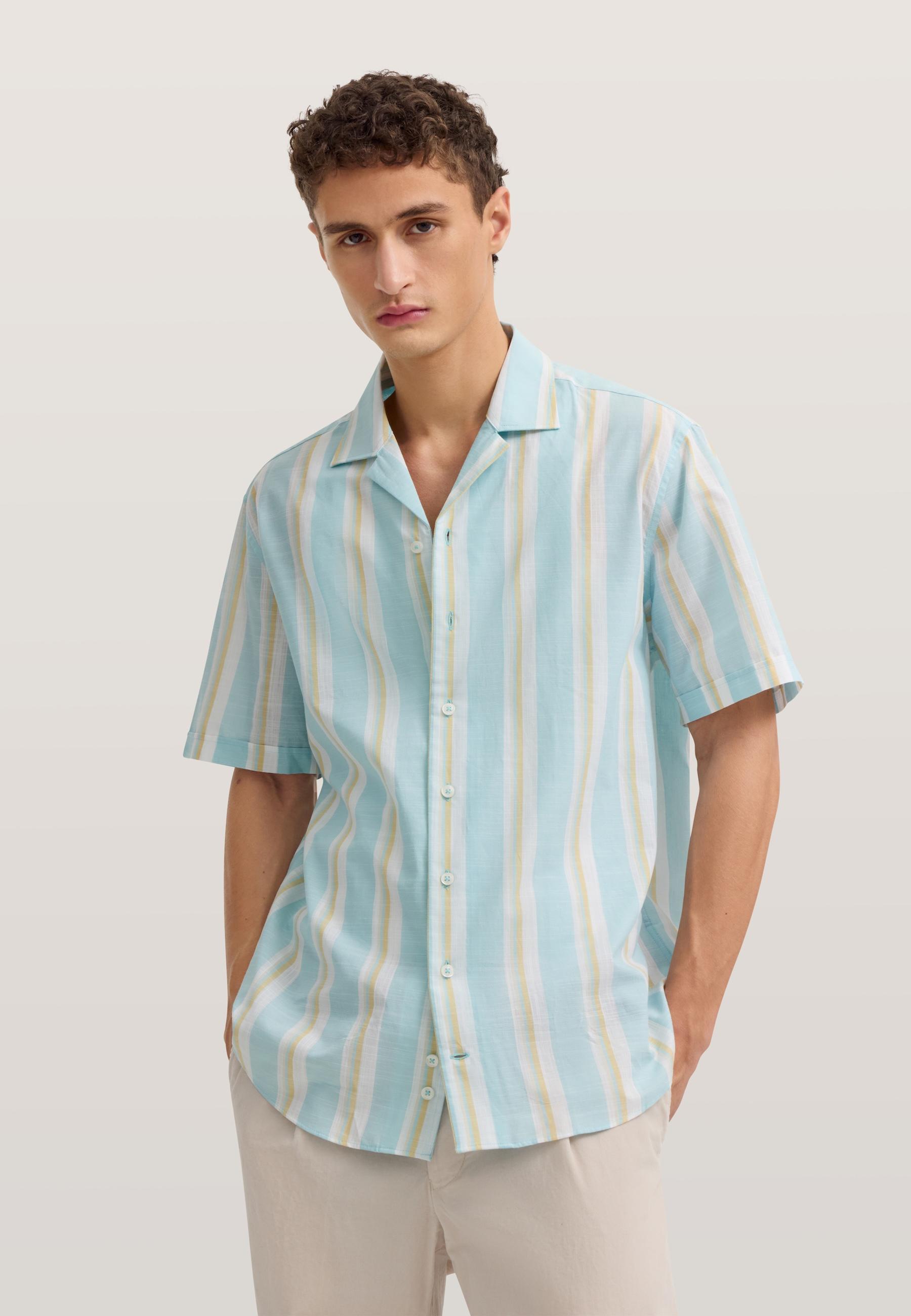 Bugatti Herren Kurzarm-Hemd Modern Fit Aus Reiner Baumwolle