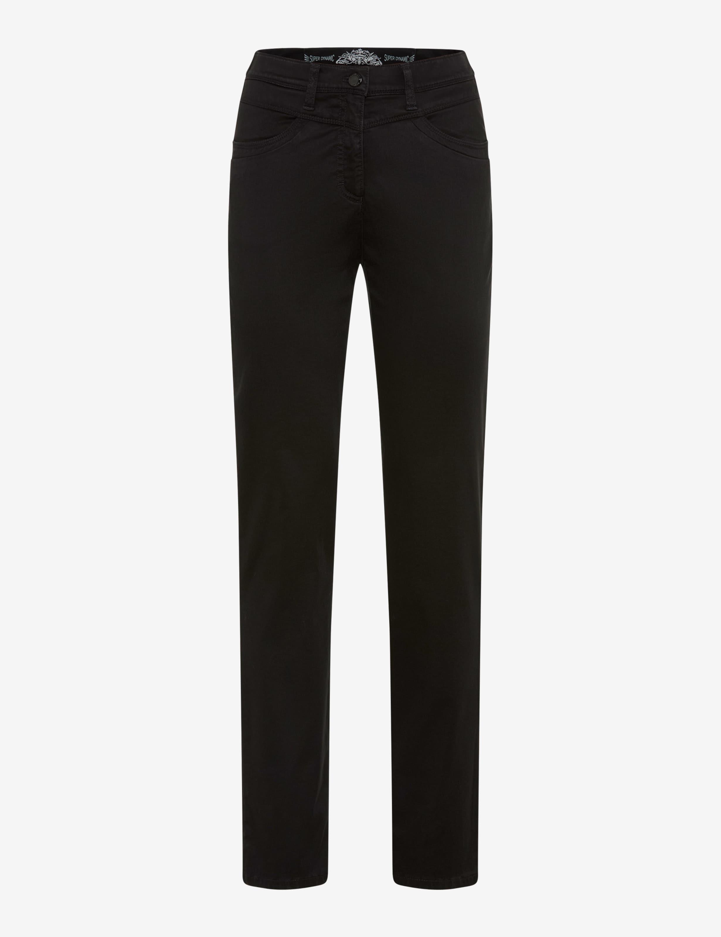Raphaela by Brax Damen Five-Pocket-Hose Style LAURA NEW BLACK, schwarz, Gr. 40