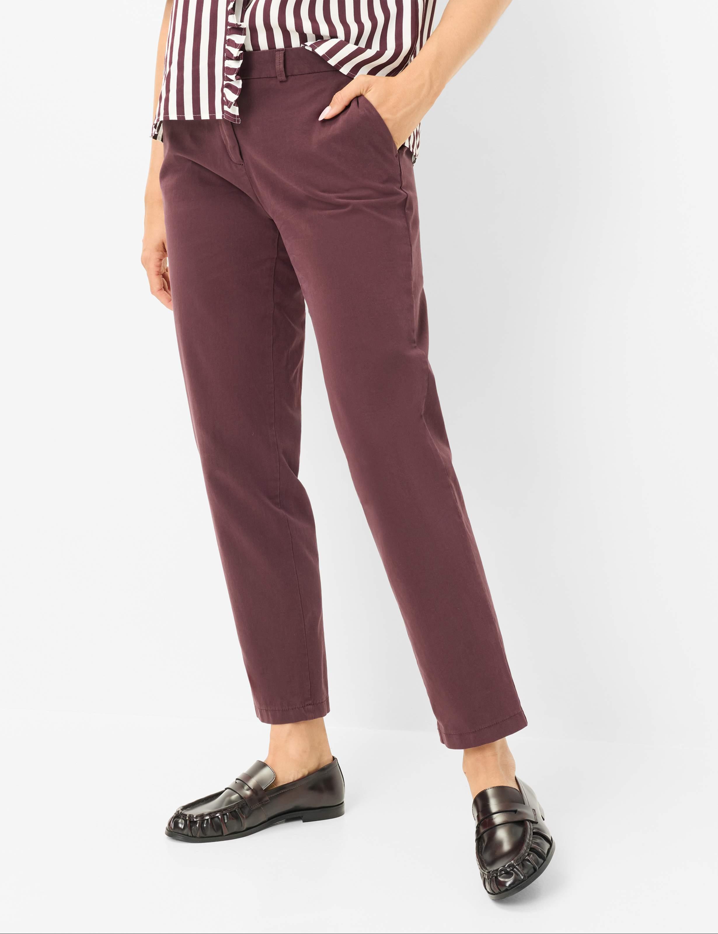 Brax Damen Chino Style Maron S Blackberry Violet, Dunkles Lila, Gr. 36K