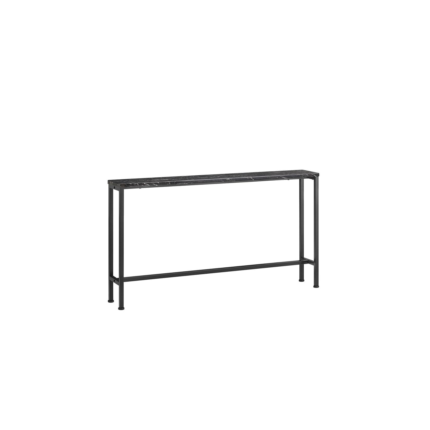 sobuy Konsolentisch FüR Den Flur Mit Robustem Design Schwarz 120X20X65Cm Modern