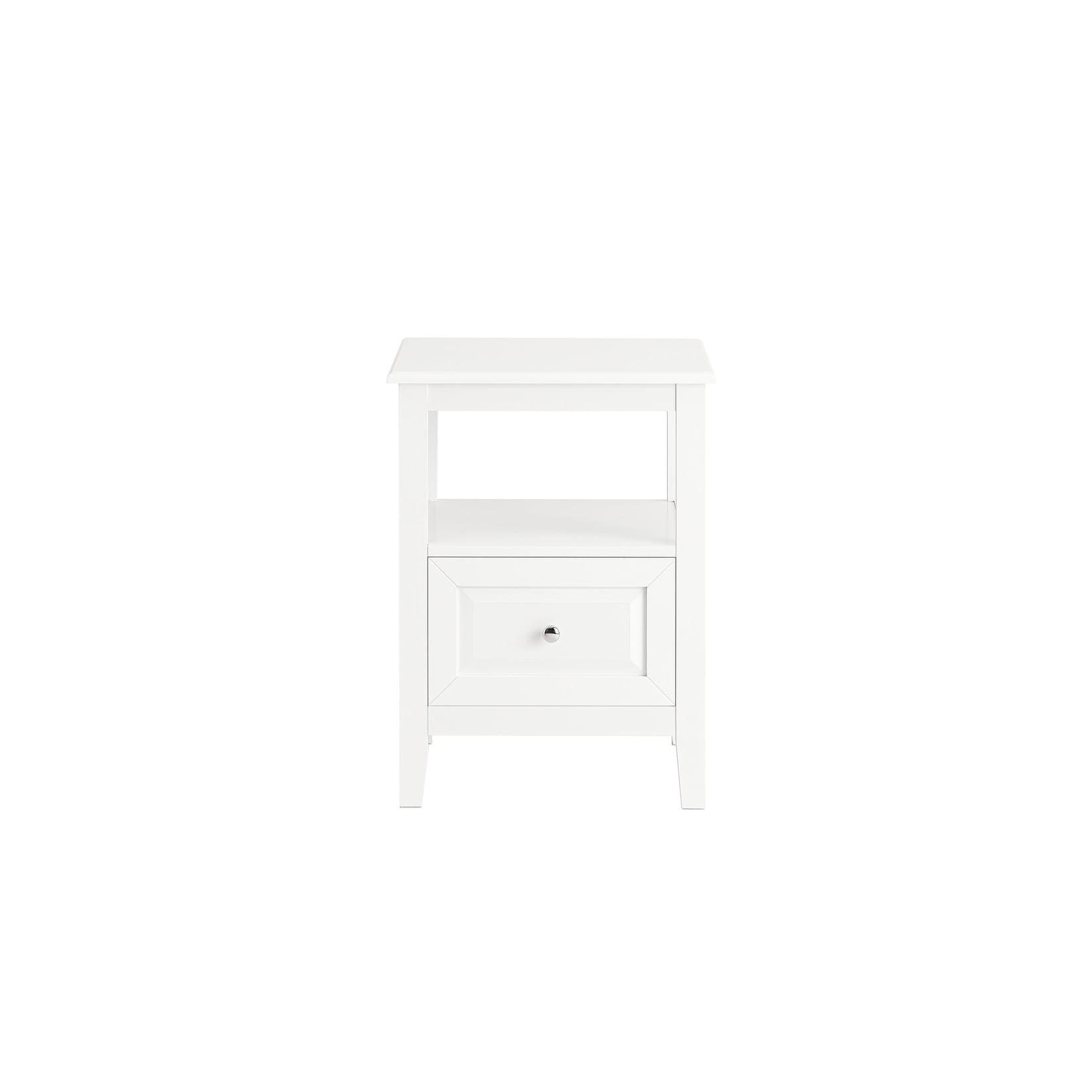 sobuy Nachttisch Mit 1 Schublade Weiß 45X35X60Cm Modern