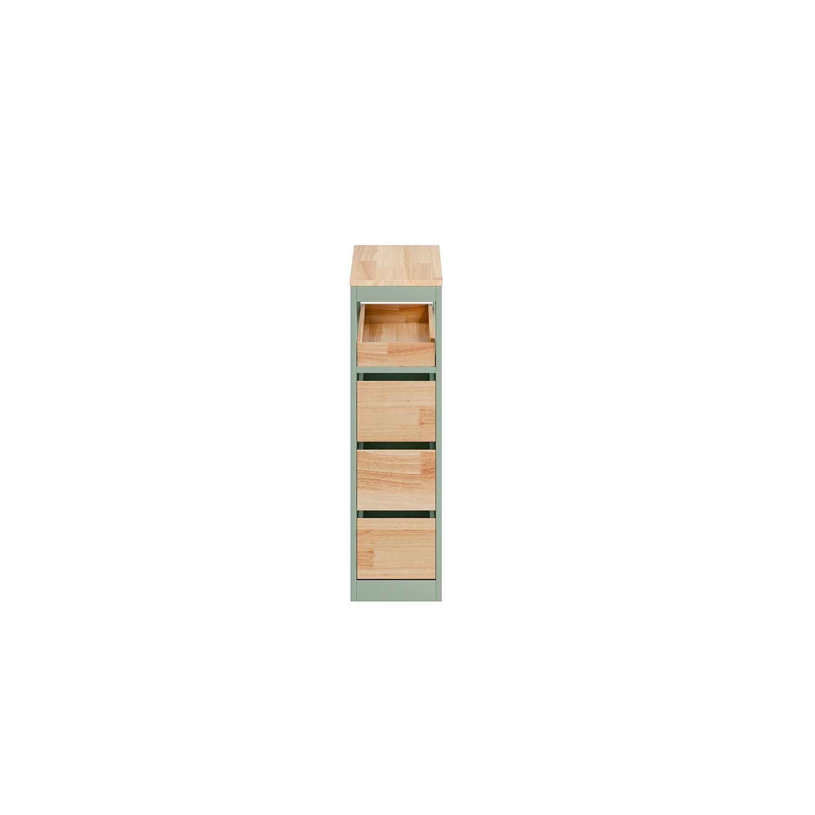 sobuy Badunterschrank Mit 4 Schubladen GrüN 23,3X65,3X82Cm Funktional