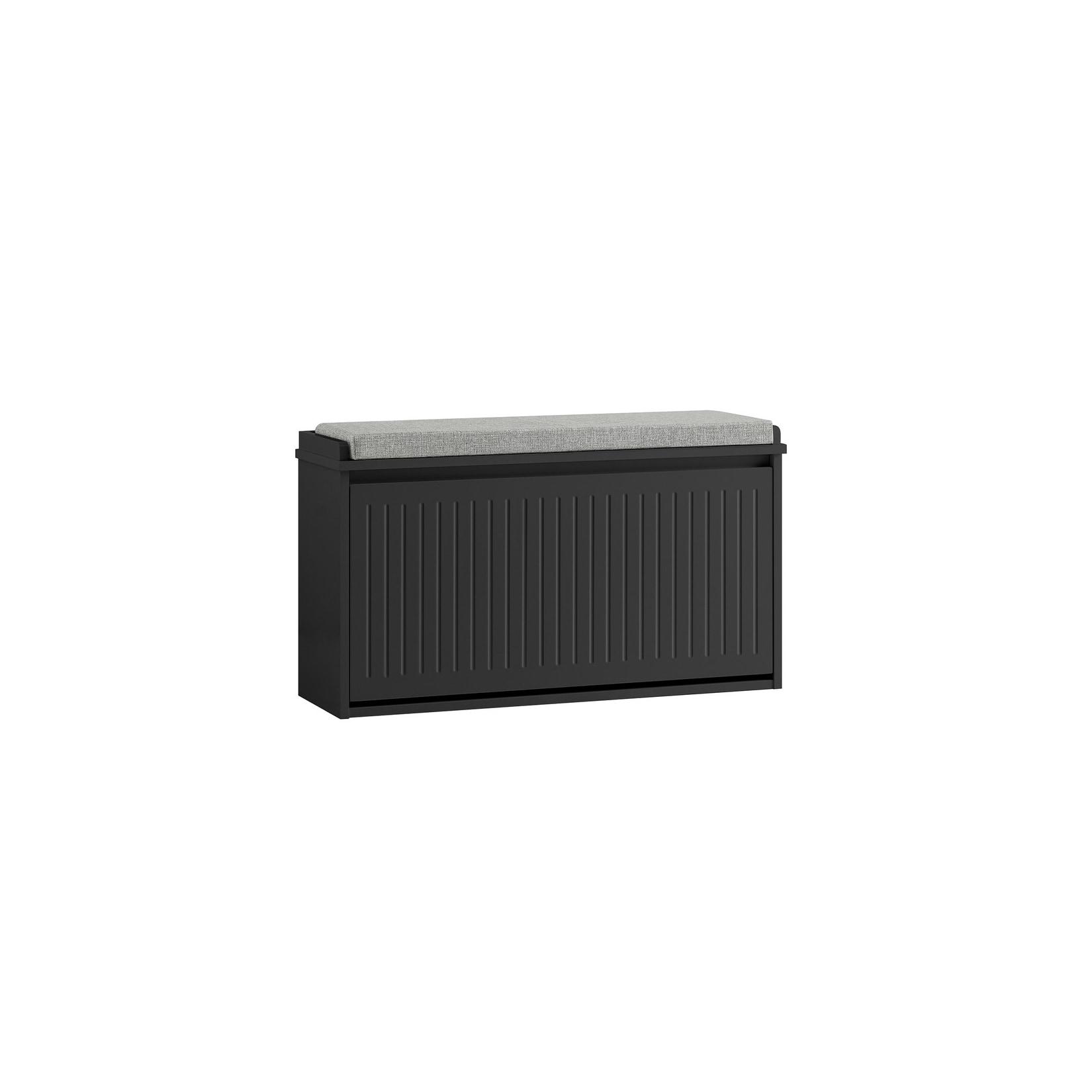 sobuy Schuhbank Mit 1 TüR Schwarz 80X26X45Cm Funktional