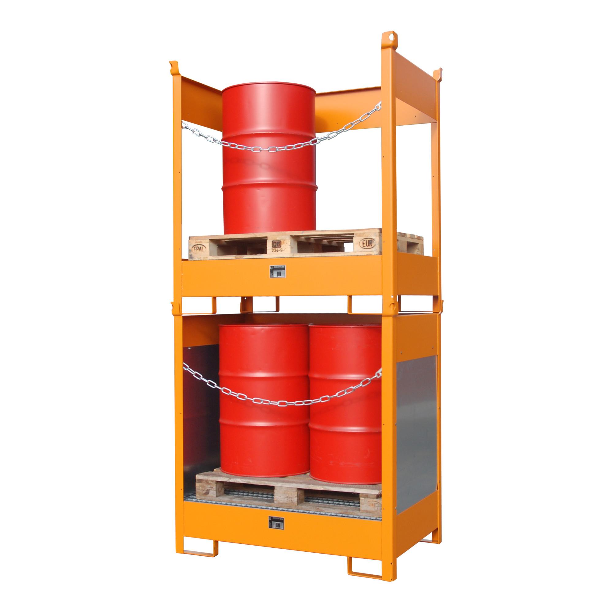 Bauer SüDlohn Fass-Stapelpalette FSP-2 G, Lackiert, Gelborange (4442-01-0000-2000)