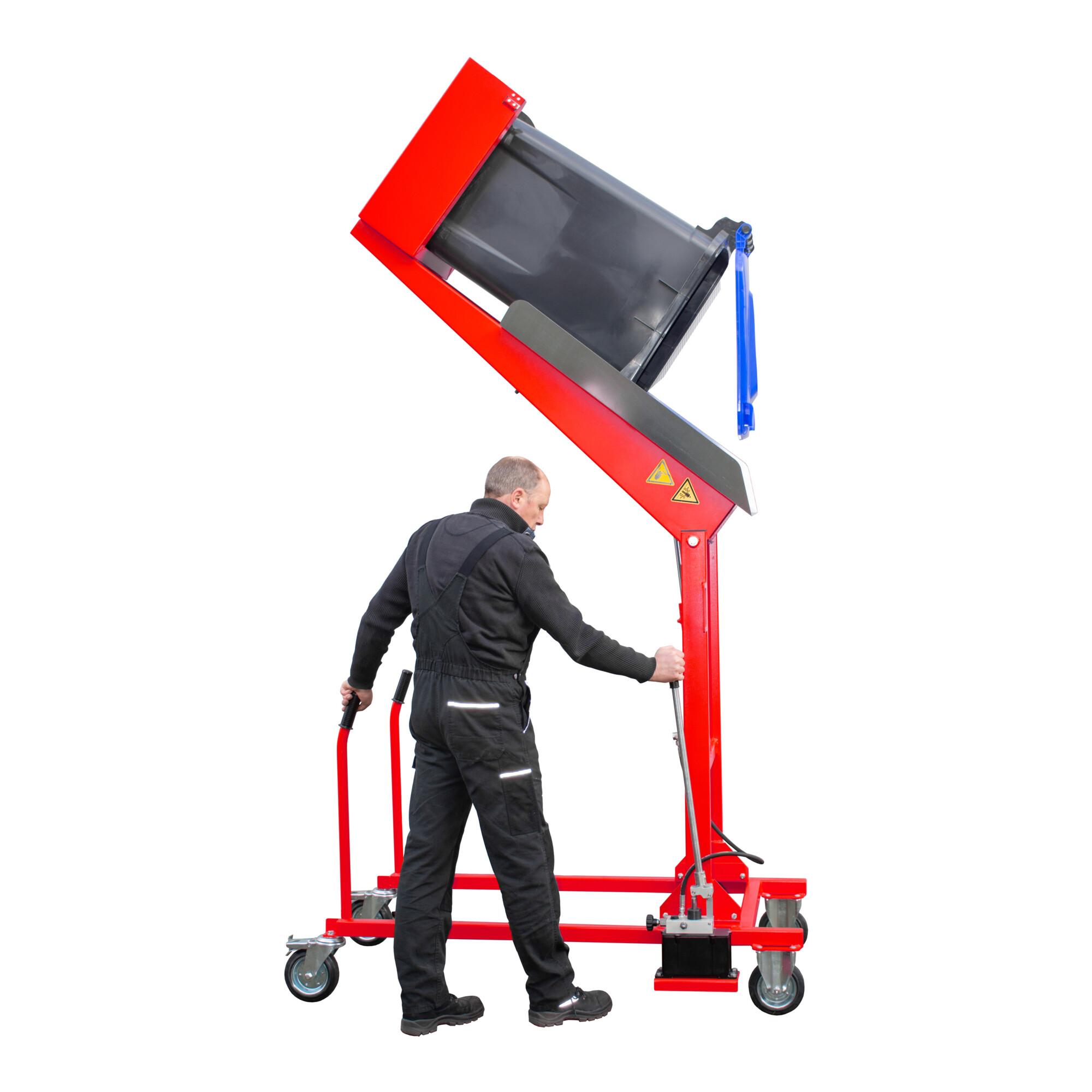 Bauer SüDlohn MüLltonnen-Kippstation MKS-H, Lackiert, Feuerrot (4476-08-0000-3000)