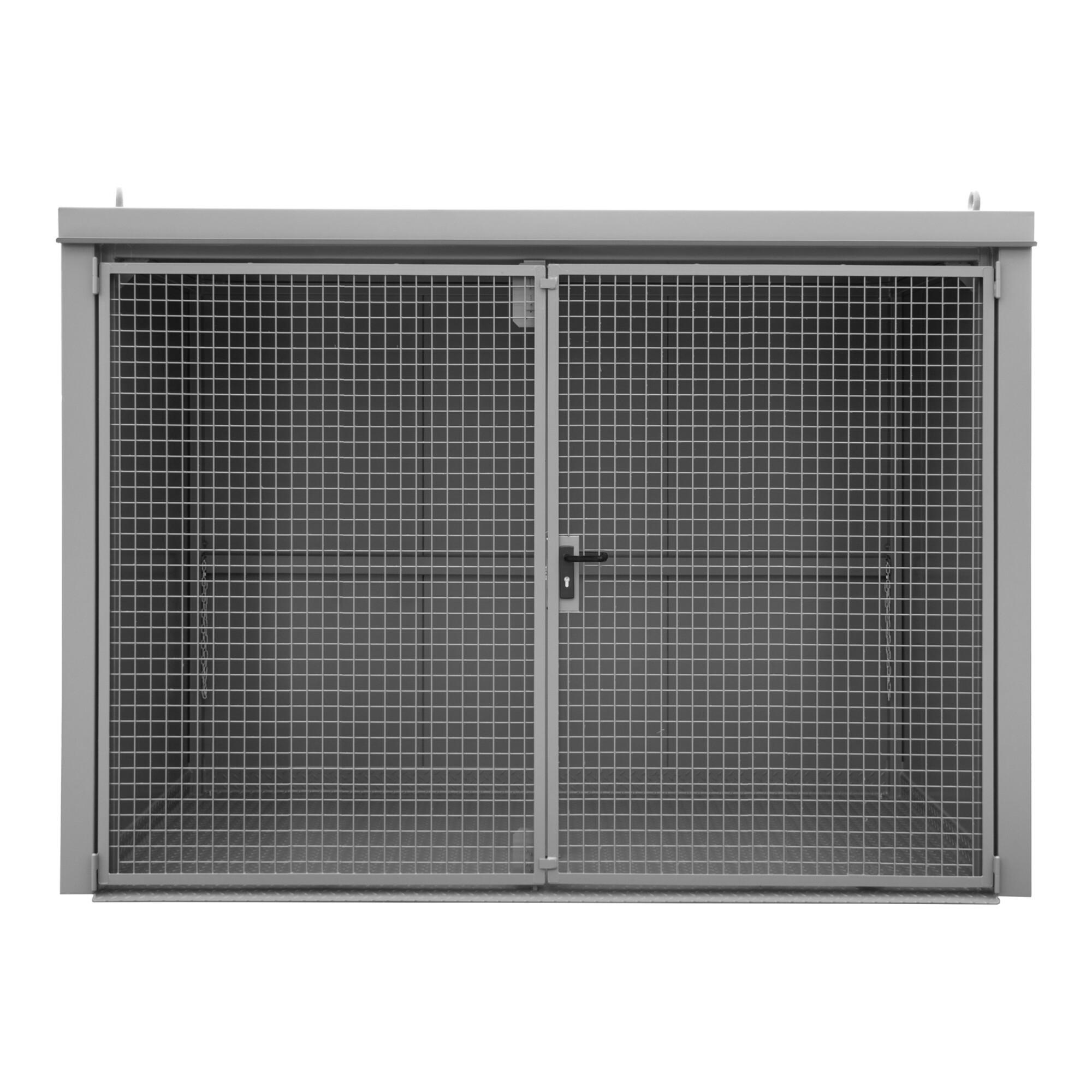 Bauer SüDlohn Gasflaschen-Container GFC-B M4, Lackiert, Mausgrau (4477-34-0000-7005)