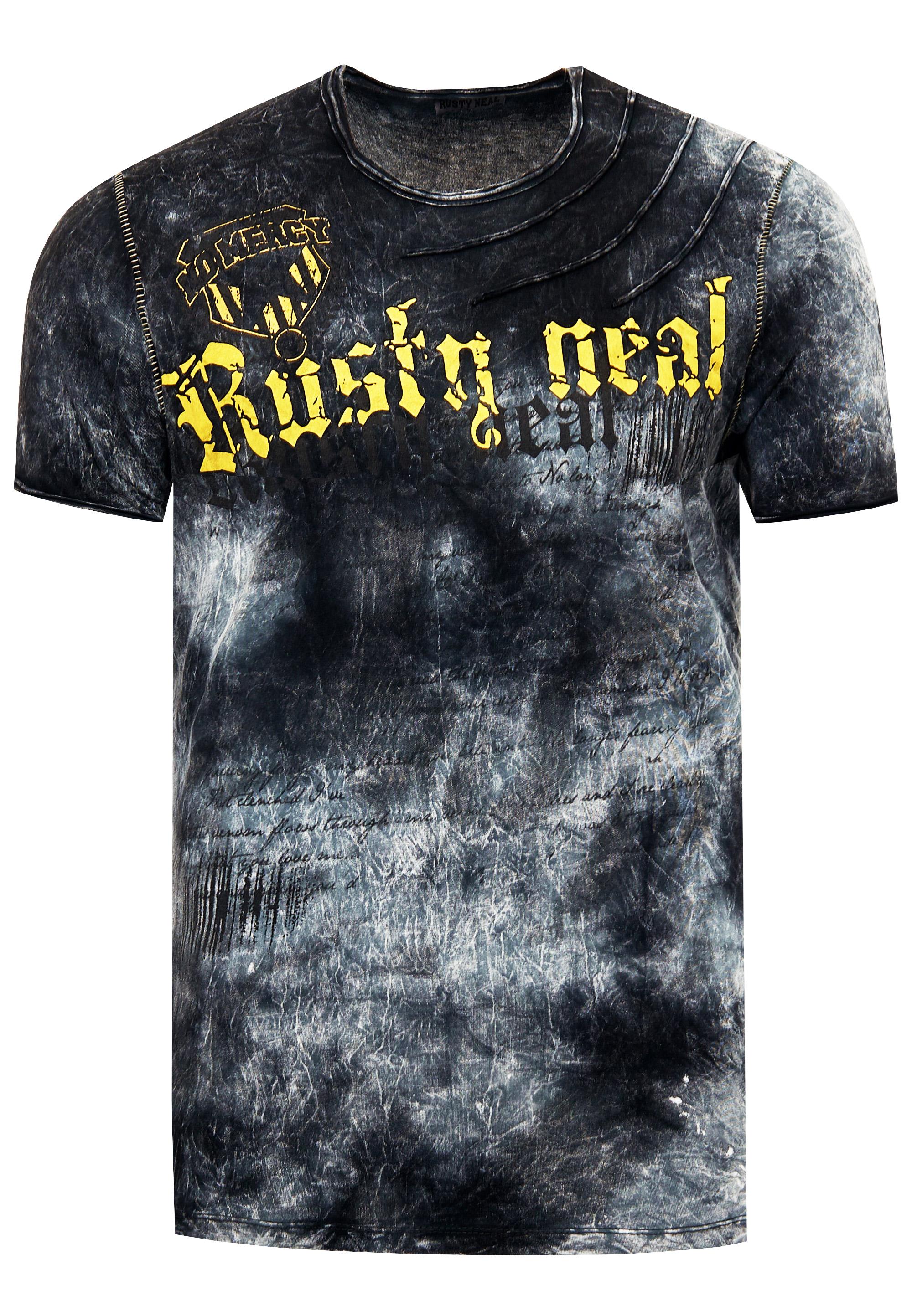 Color Tie Dye Batik T-Shirt Mit Logo-Print