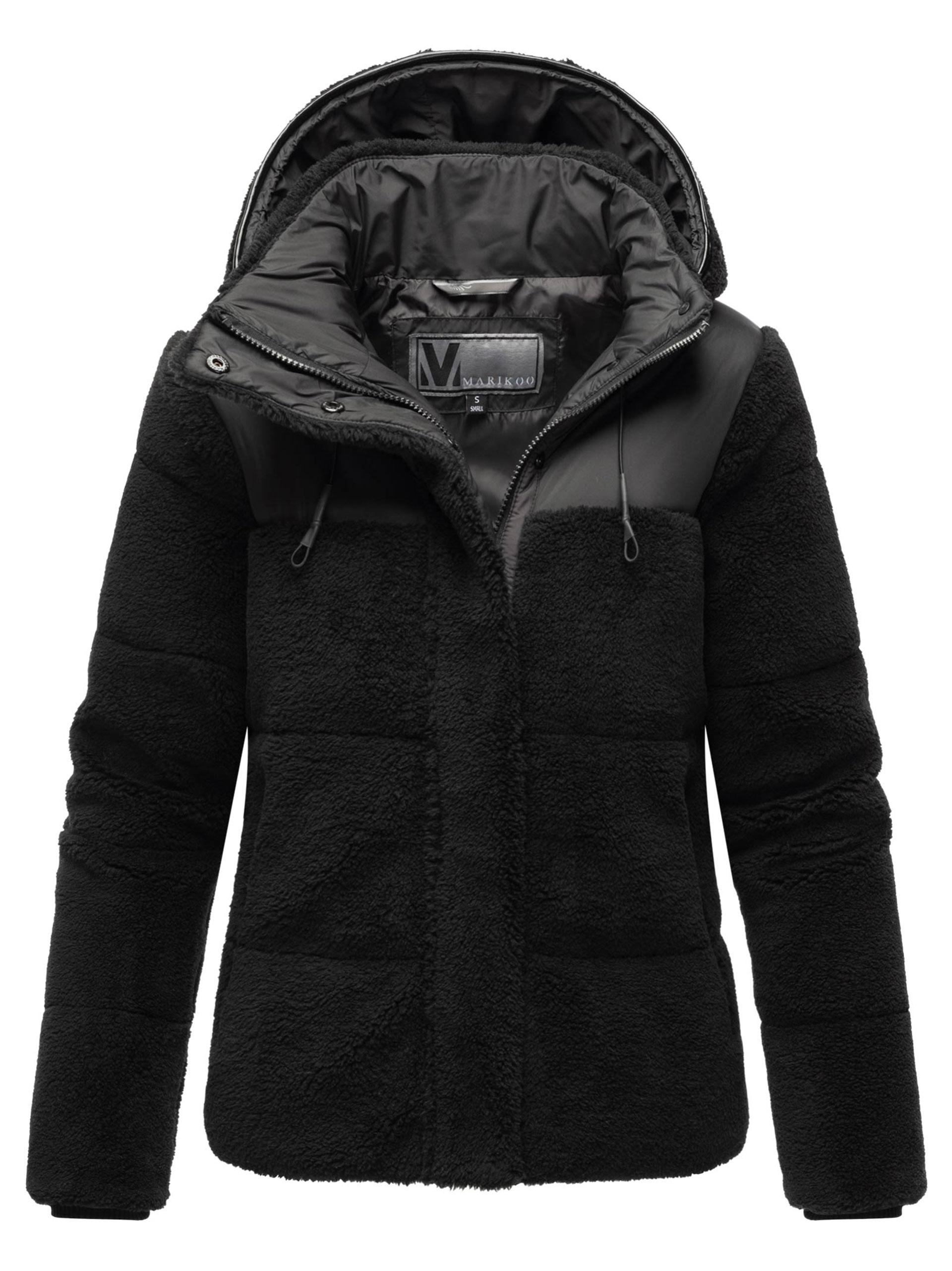 Marikoo Damen Teddy Puffer Jacke Mit Kapuze & ReißVerschluss – Kaguraa